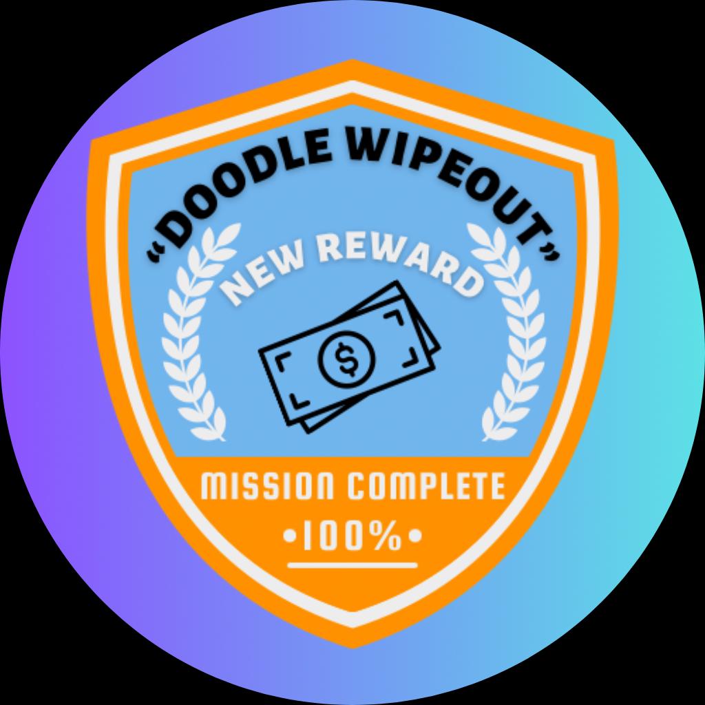 Doodle Wipeout Reward Badge