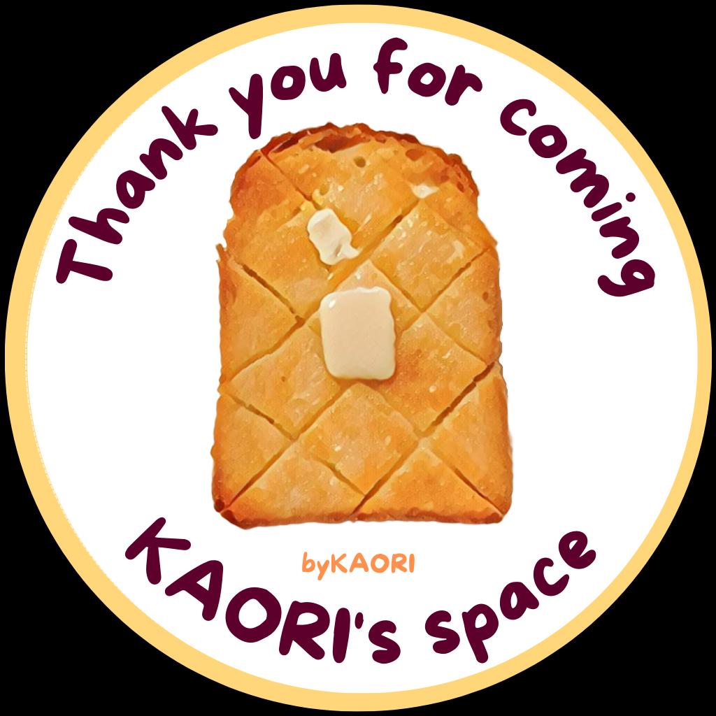 Thank you badge for KAORI's space