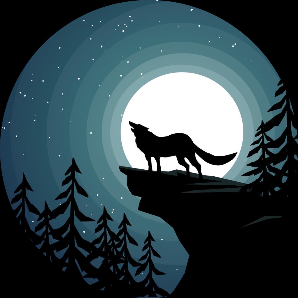 Howling Wolf Badge