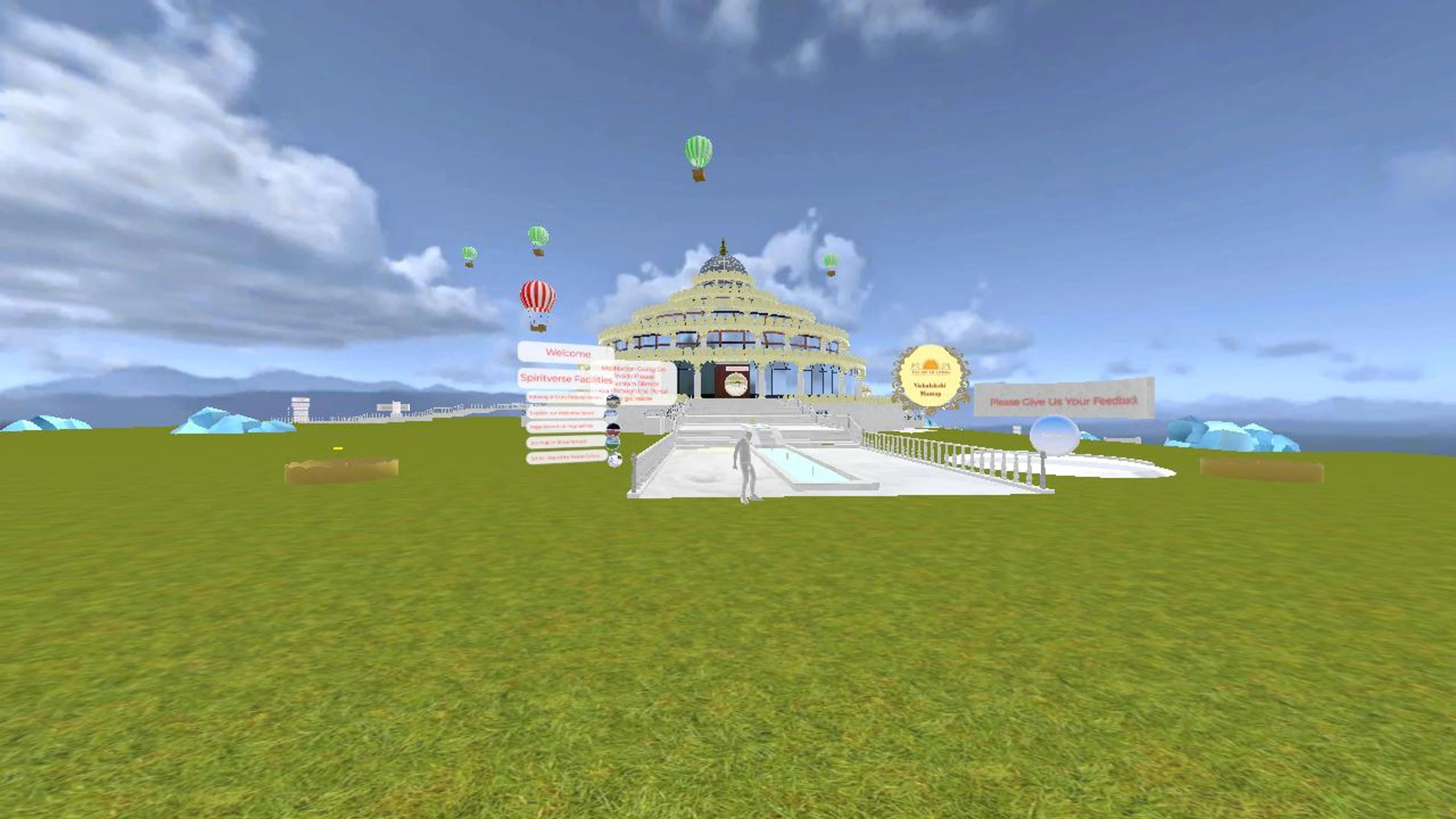 Art of Living Vishalakshi Mantap Outside Metaverse