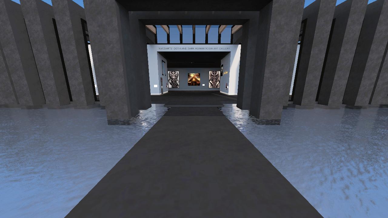 NucoARTS Goth Art Gallery in the Metaverse