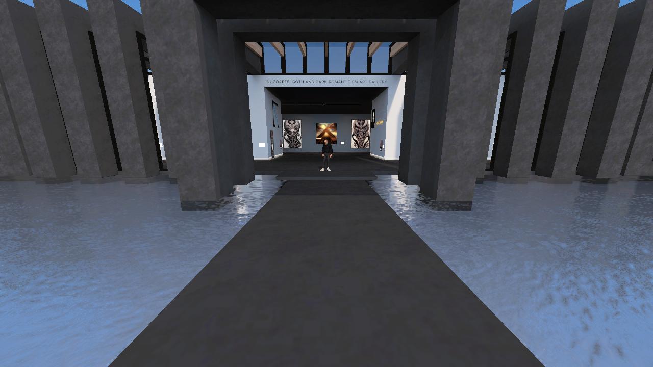 NucoARTS Goth Art Gallery in the Metaverse