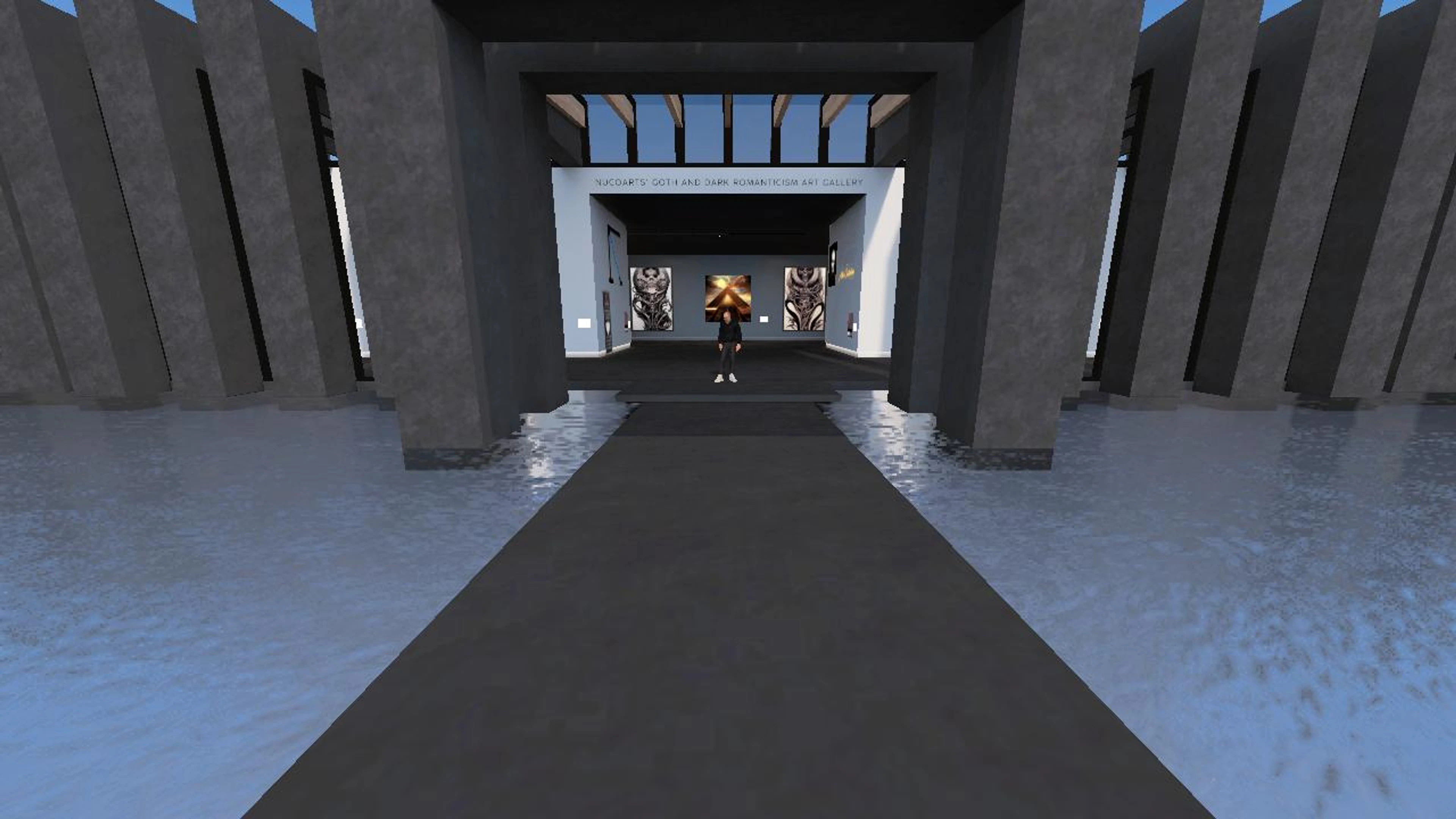 NucoARTS Goth Art Gallery in the Metaverse