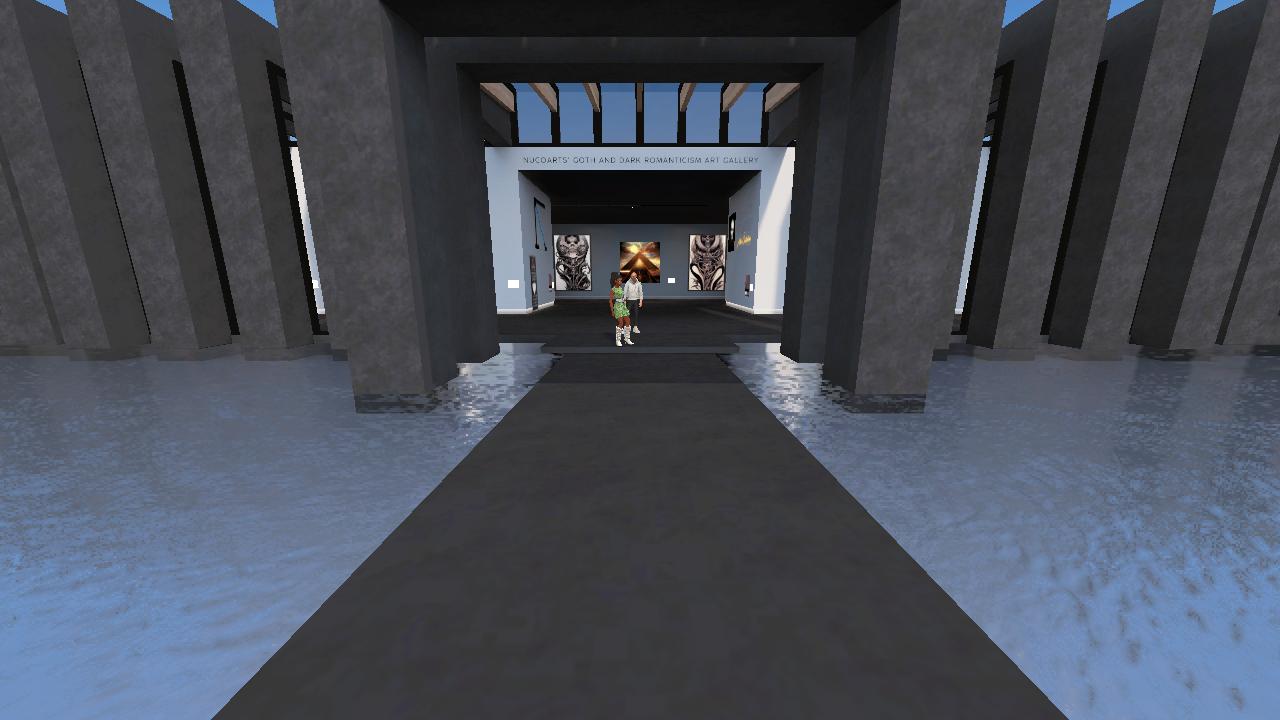 NucoARTS Goth Art Gallery in the Metaverse