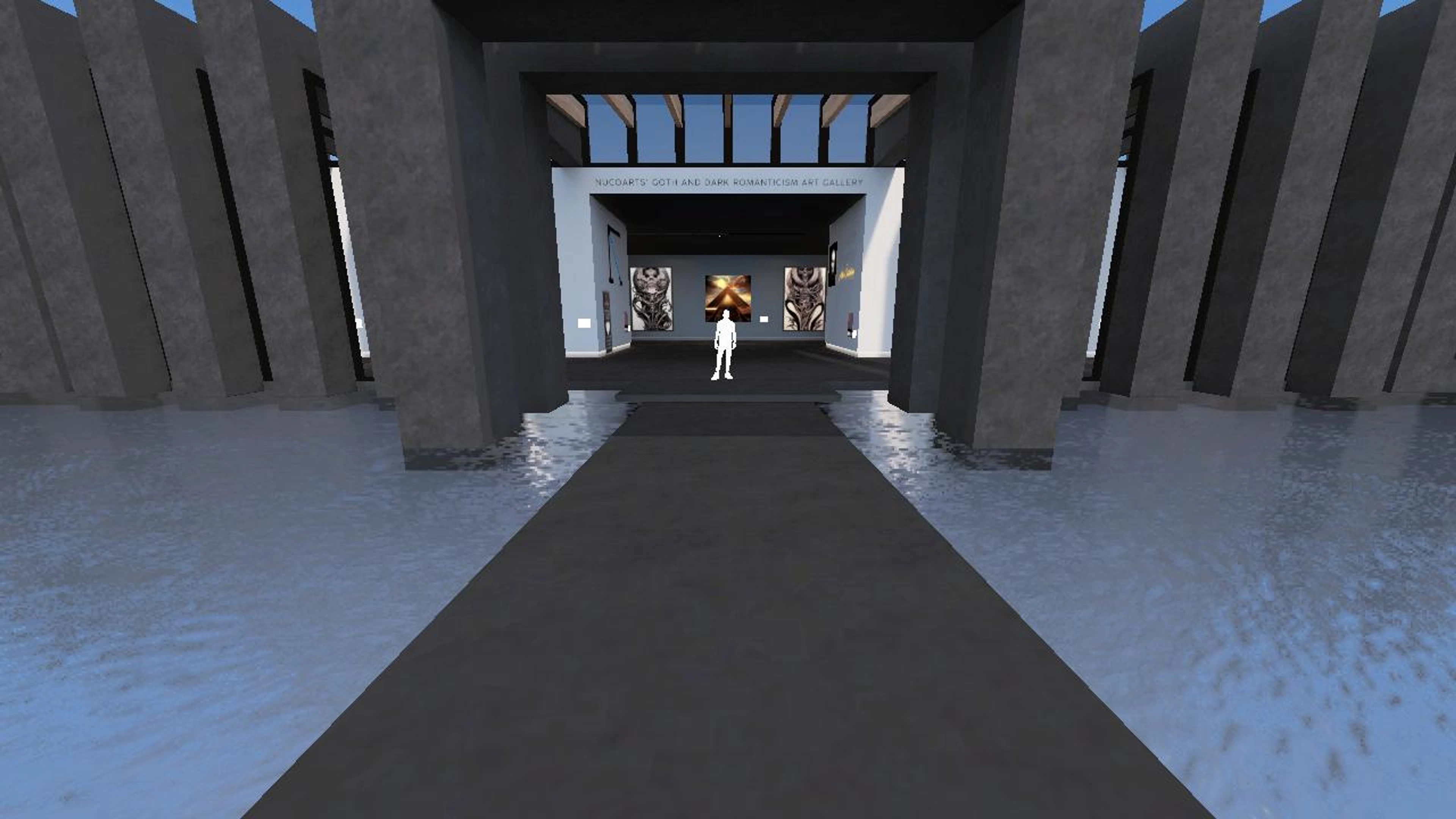NucoARTS Goth Art Gallery in the Metaverse