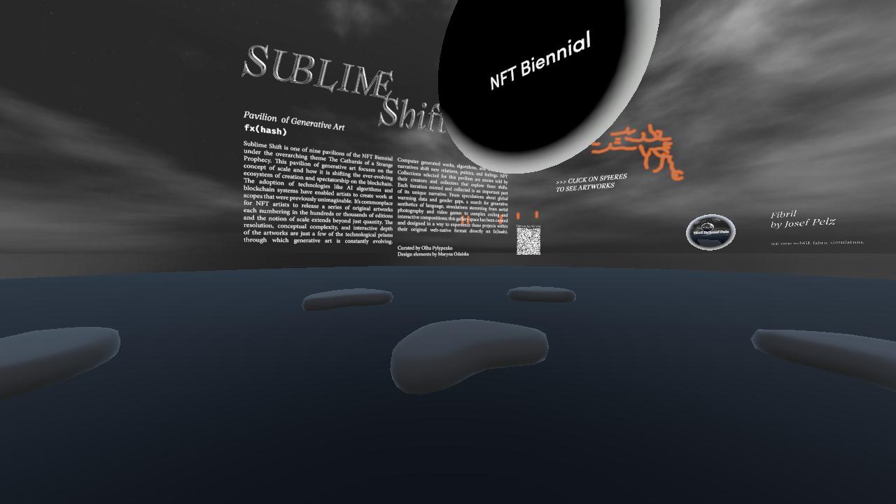 NFT Biennial - Sublime Shift  fx(hash) Pavilion