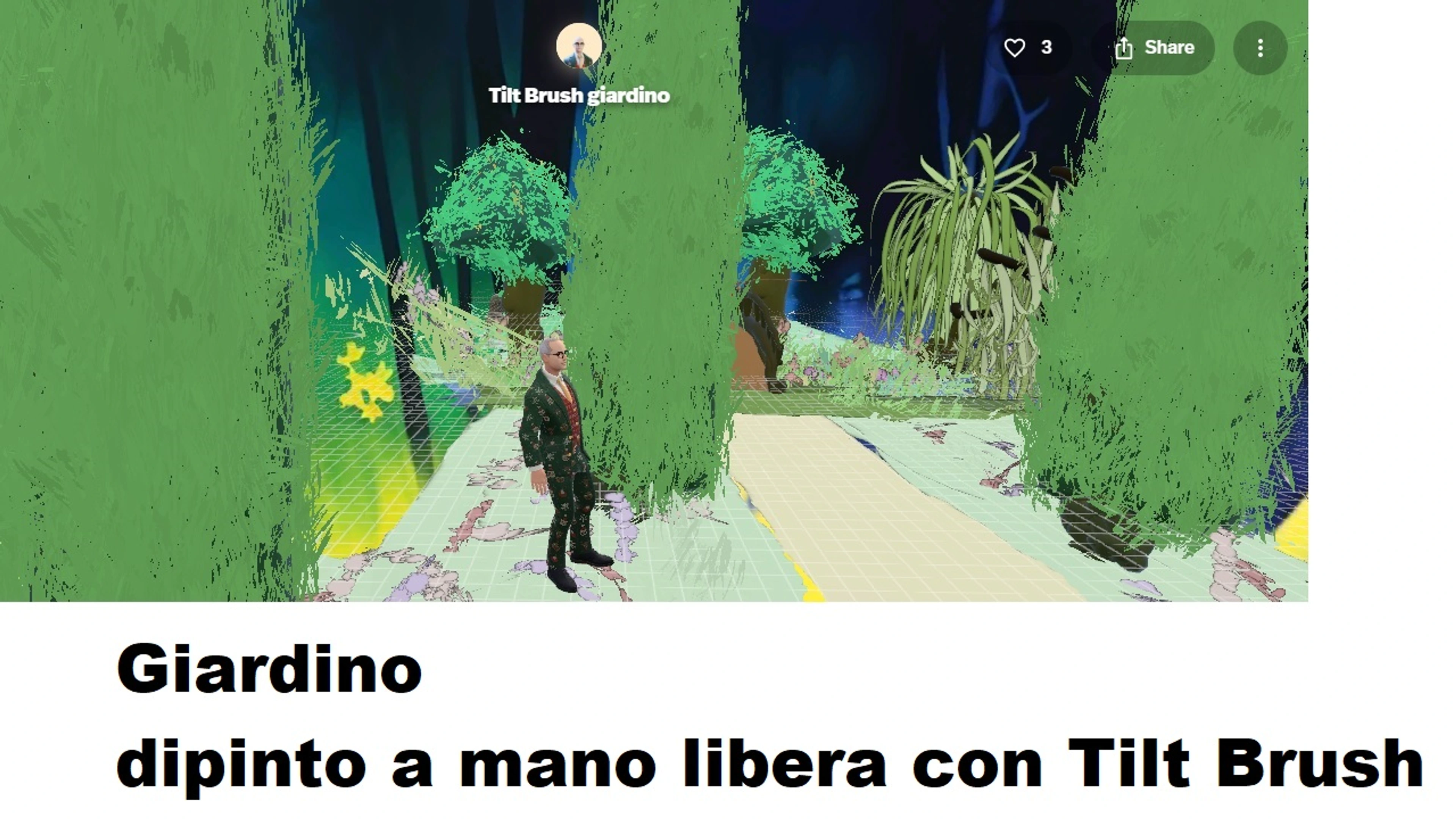 Tilt Brush giardino
