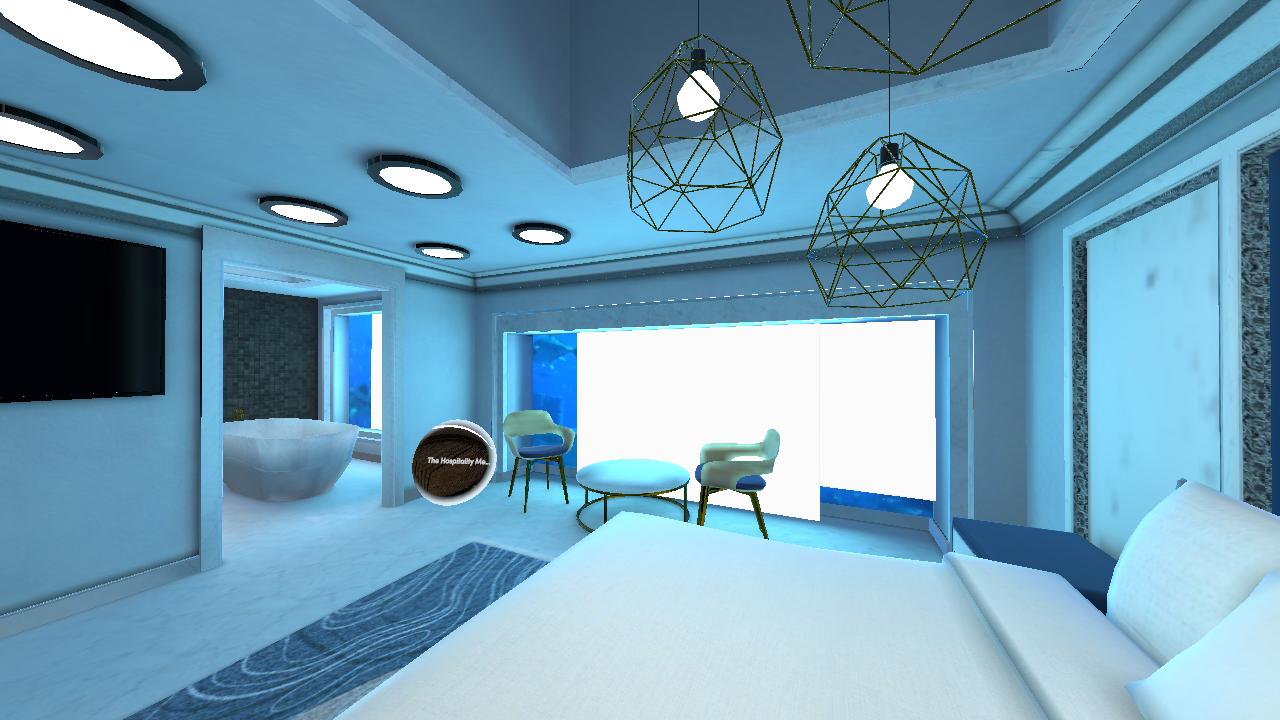 The Hospitality Metaverse - Bedroom with Aquarium