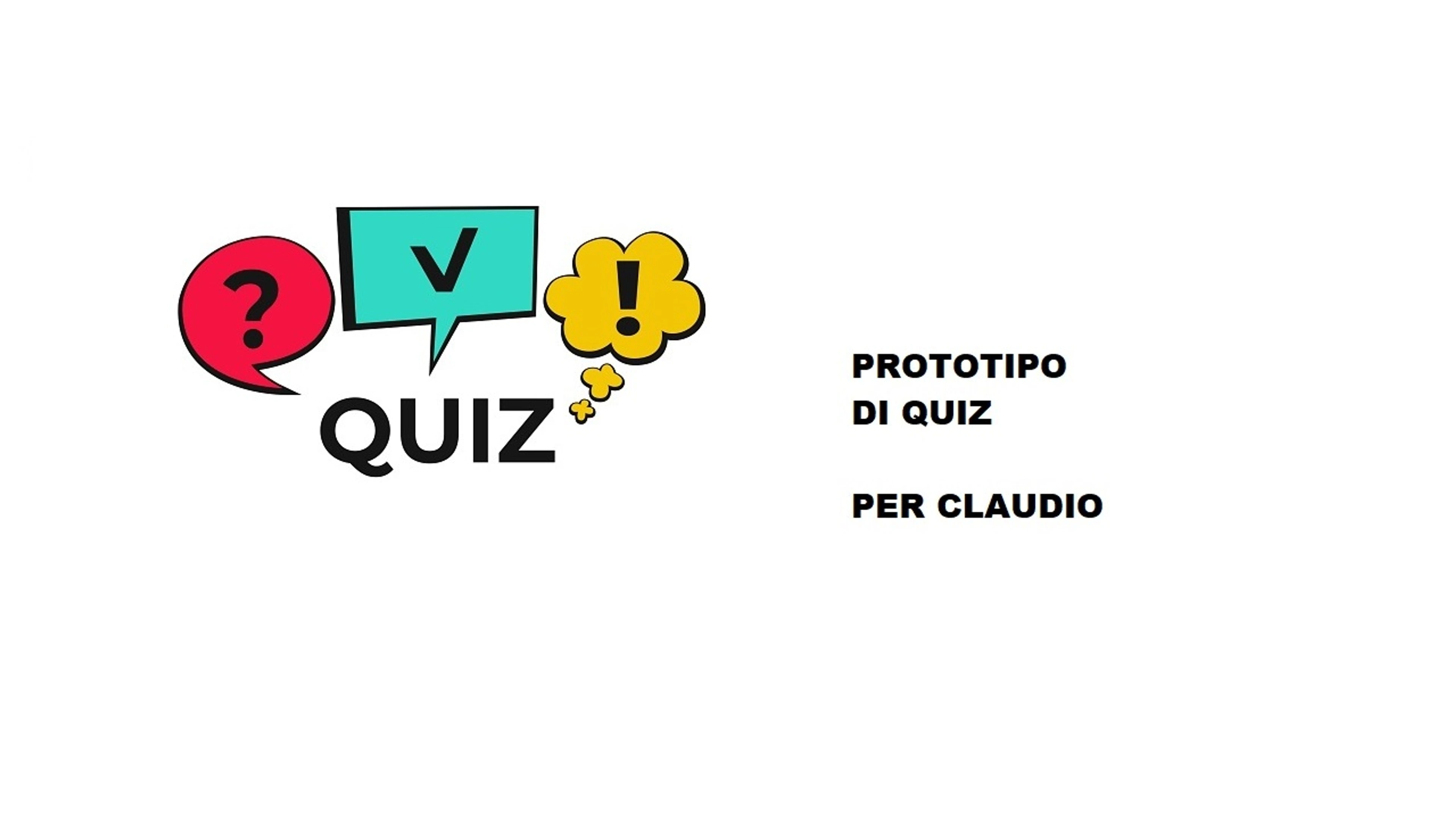 Quiz Claudio - Spatial Italia