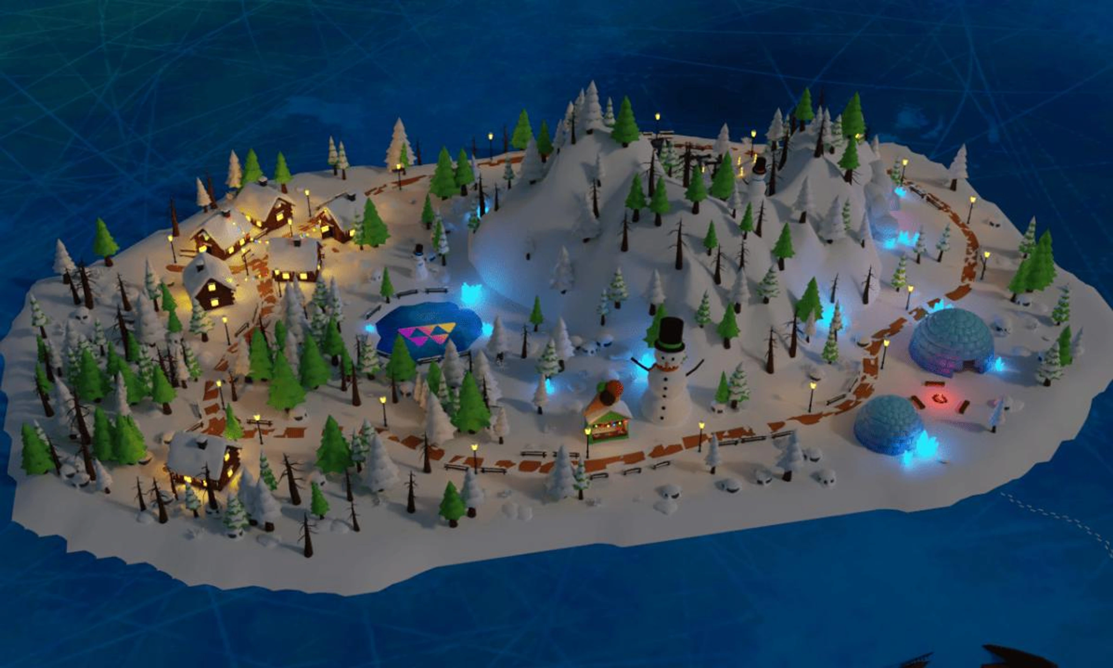 WYTLAND Snowy Travel island