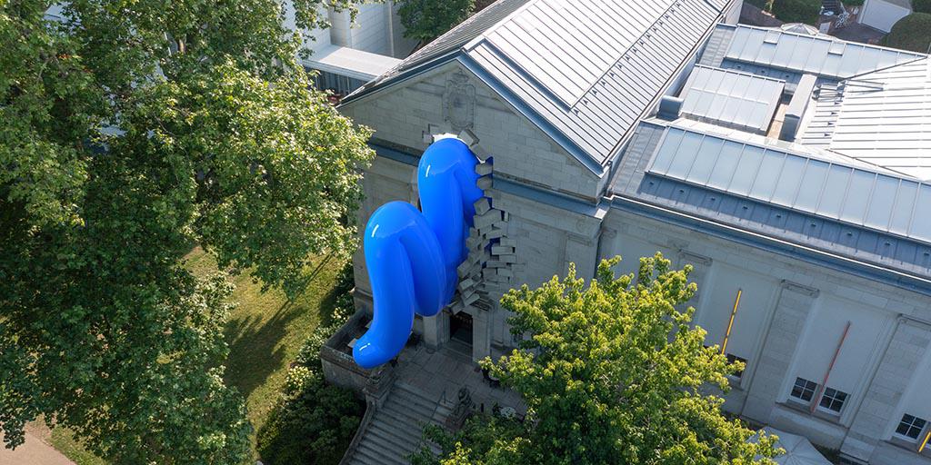 "Blue Spatial Painting" at Staatl. Kunsthalle Baden-Baden