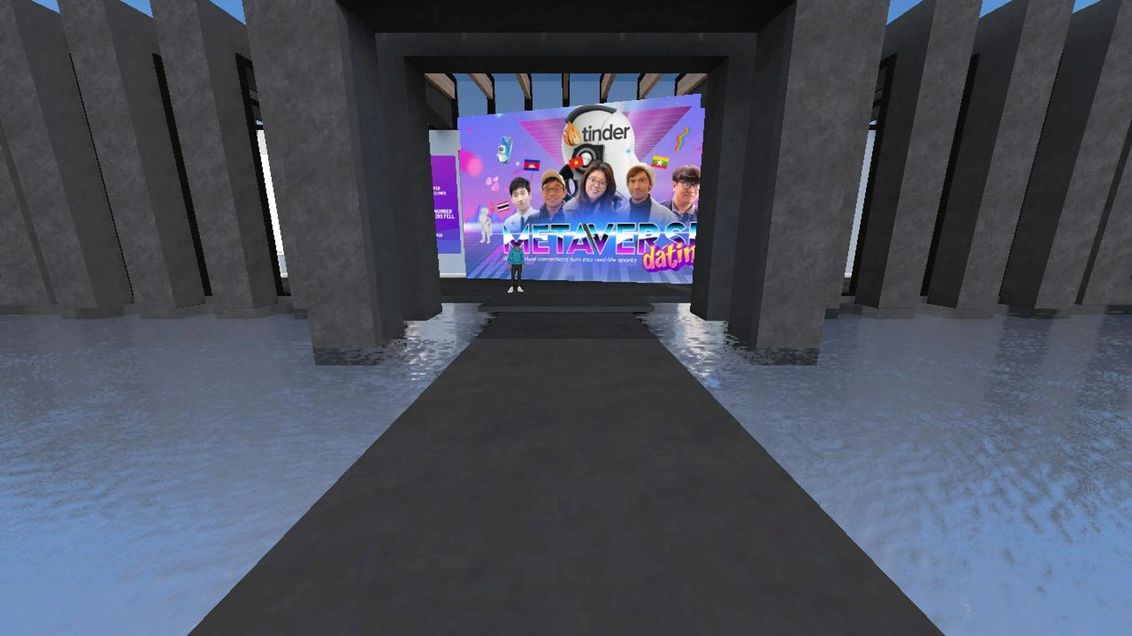 Metaverse Dating in Virtual Exhibition - Tinder (Educational Purpose)