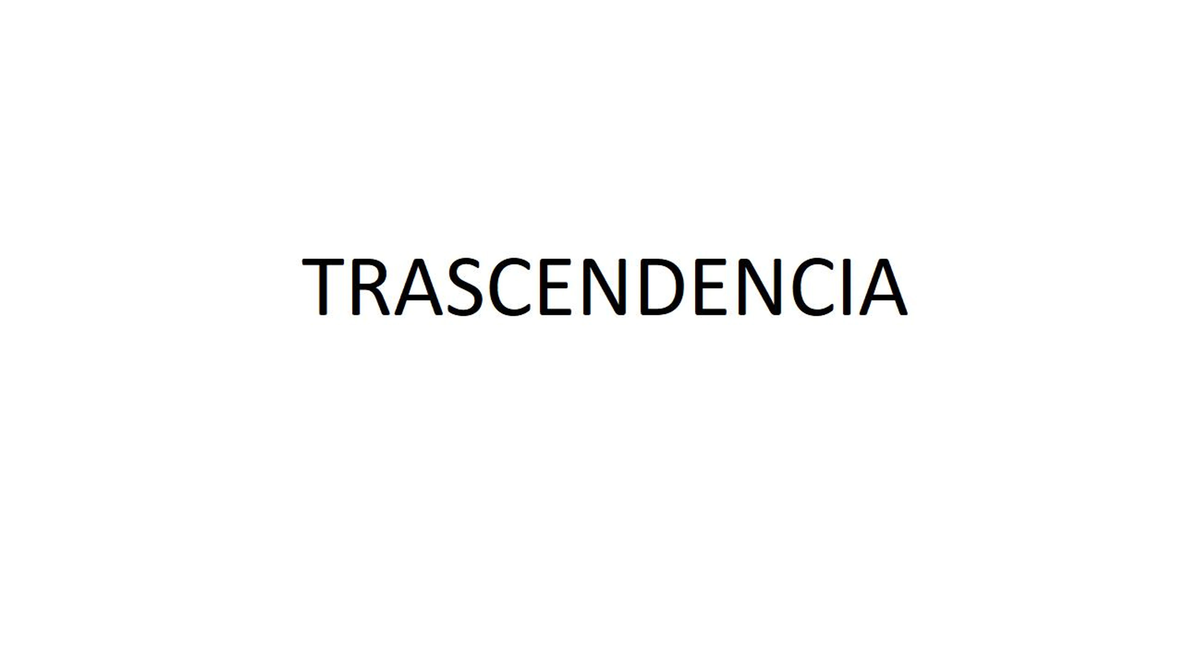 Trascendencia