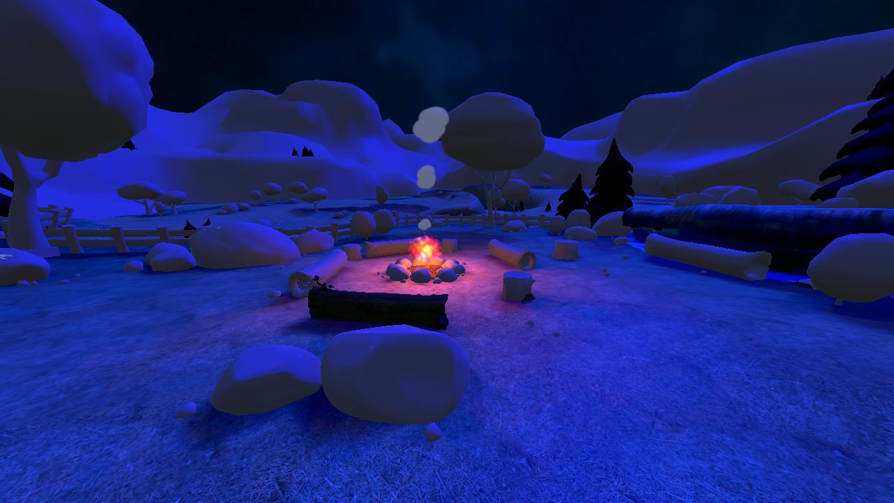 Altspace Campfire at Night