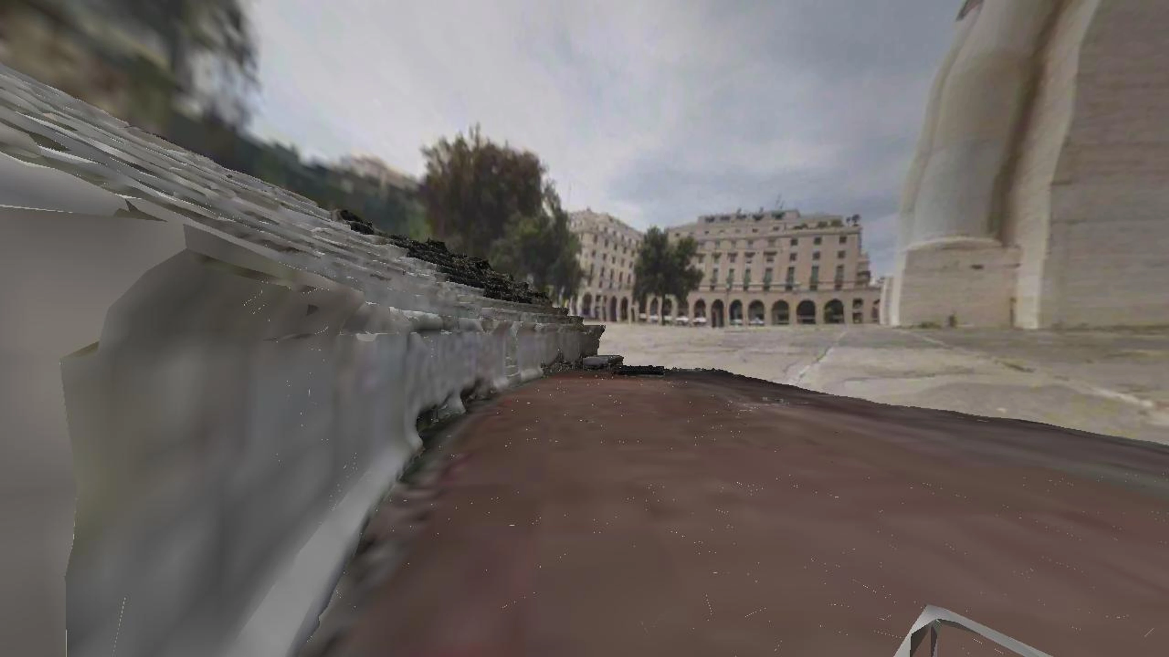 Piazza Della Vittoria near Genoa, Italy.