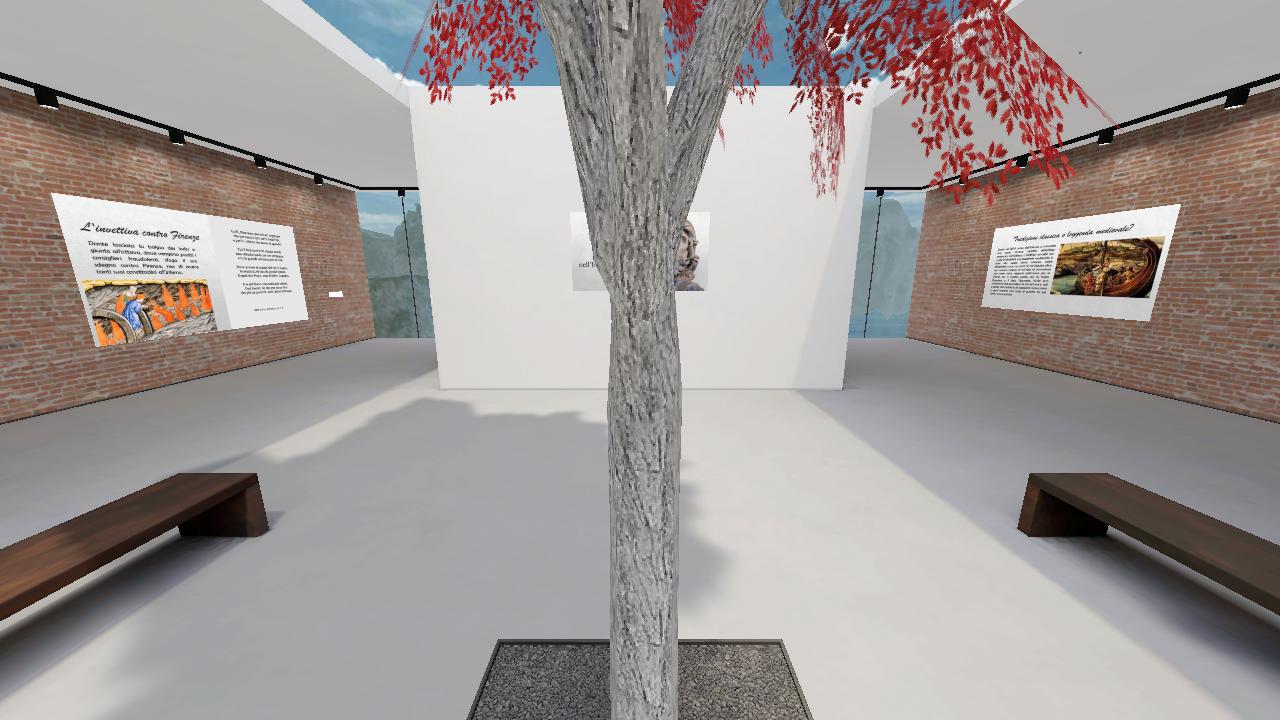 Sala immersiva dedicata all'ottavo girone dell'Inferno