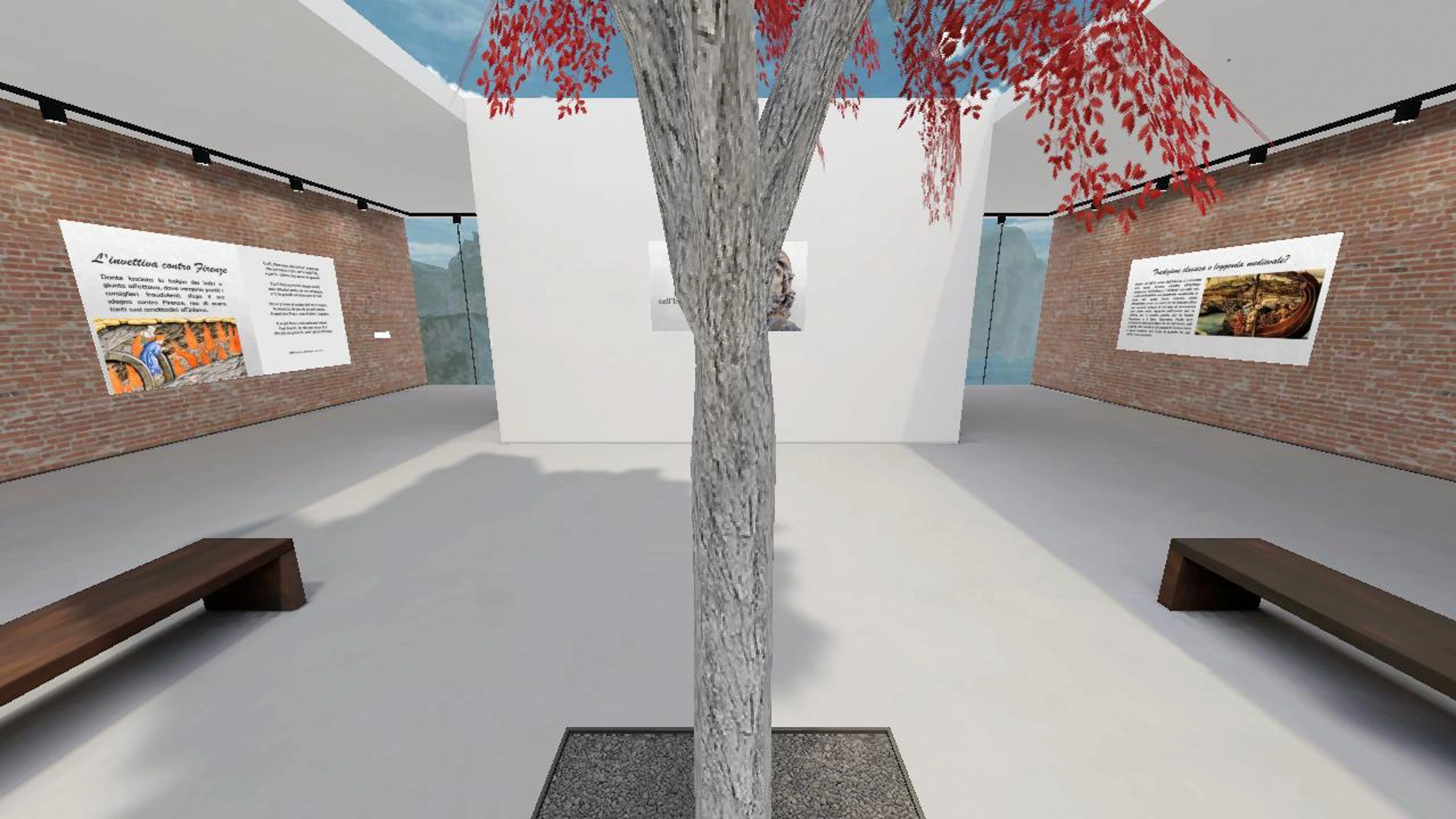 Sala immersiva dedicata all'ottavo girone dell'Inferno