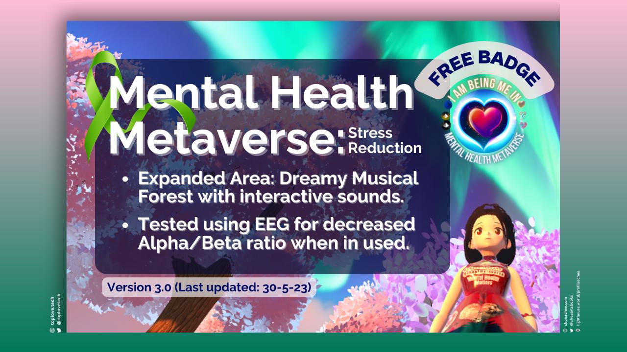 toplove.tech Mental Health Metaverse: Relaxing | Top Love Tech EEG Tested Aurora Fog Magical Forest