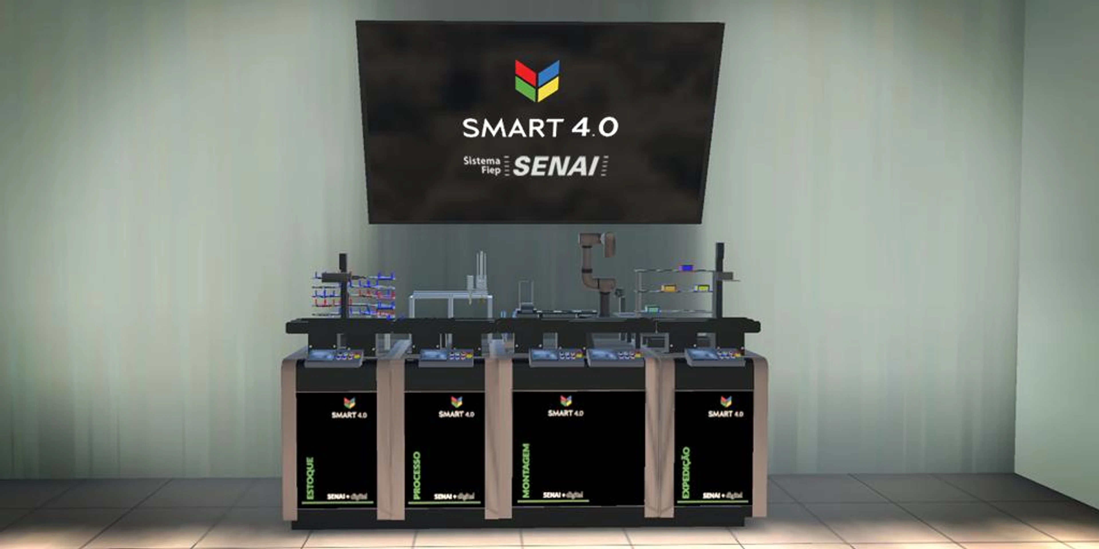 Sala smart 4.0 Senai