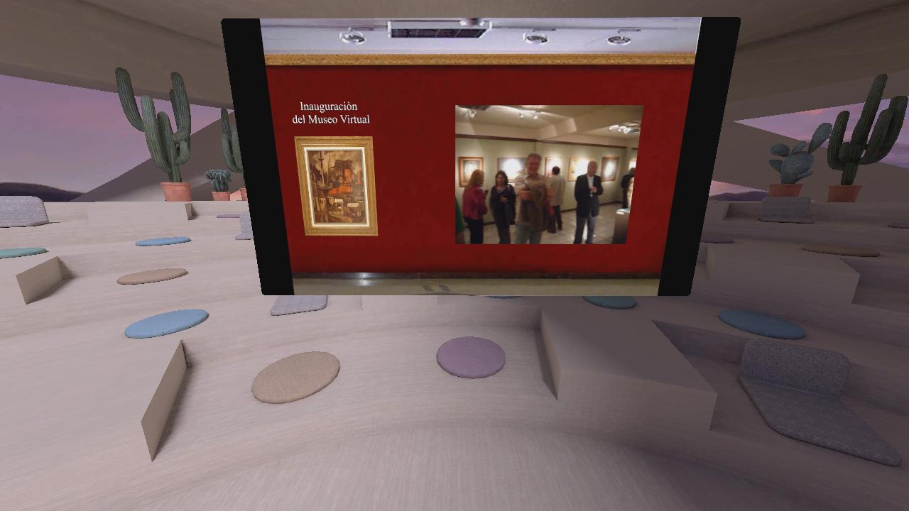 La sala de  videos del Museo Virtual Maldonado