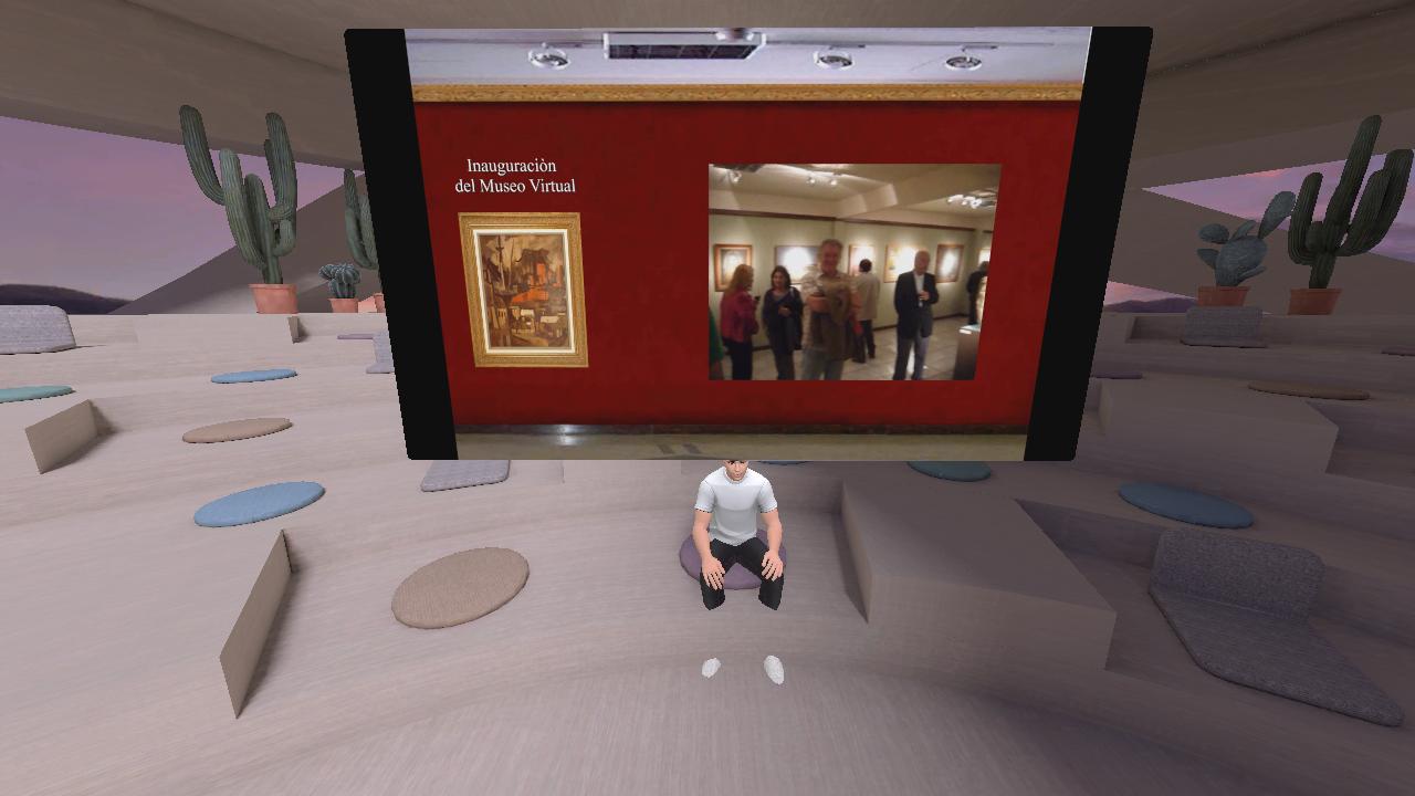 La sala de  videos del Museo Virtual Maldonado