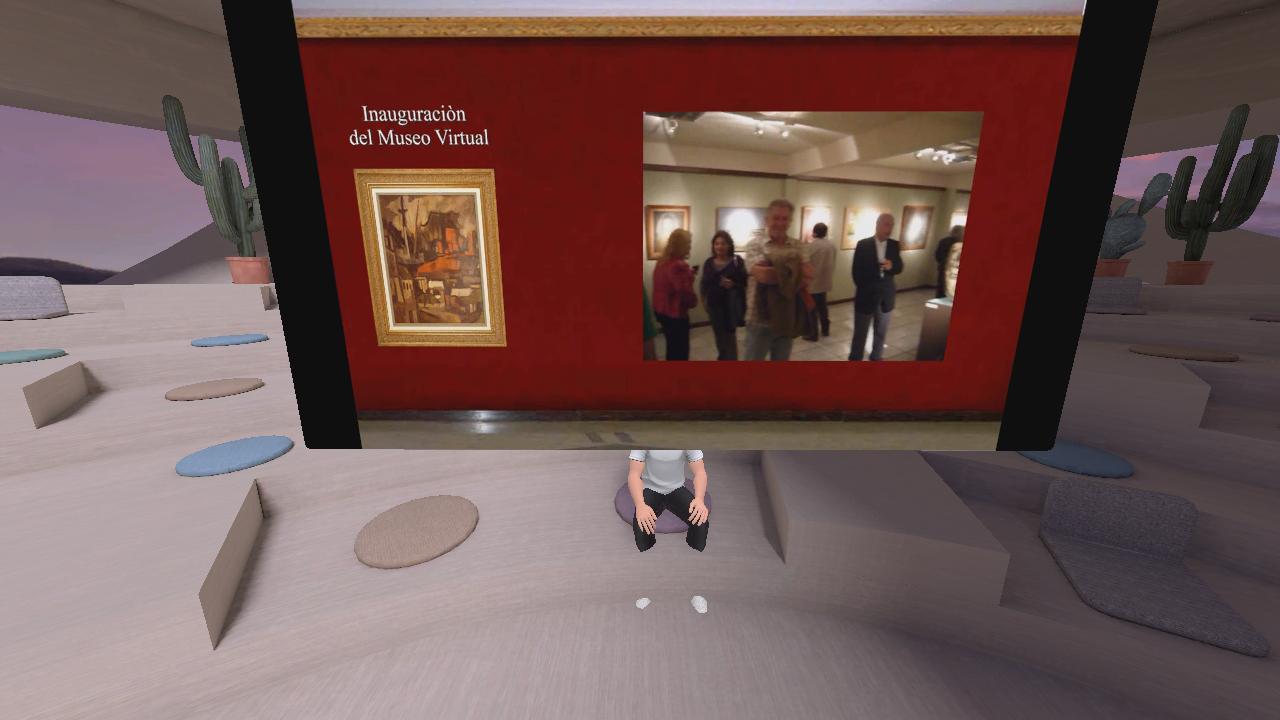 La sala de  videos del Museo Virtual Maldonado