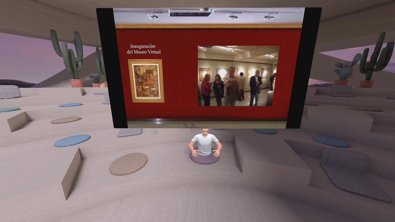 La sala de  videos del Museo Virtual Maldonado