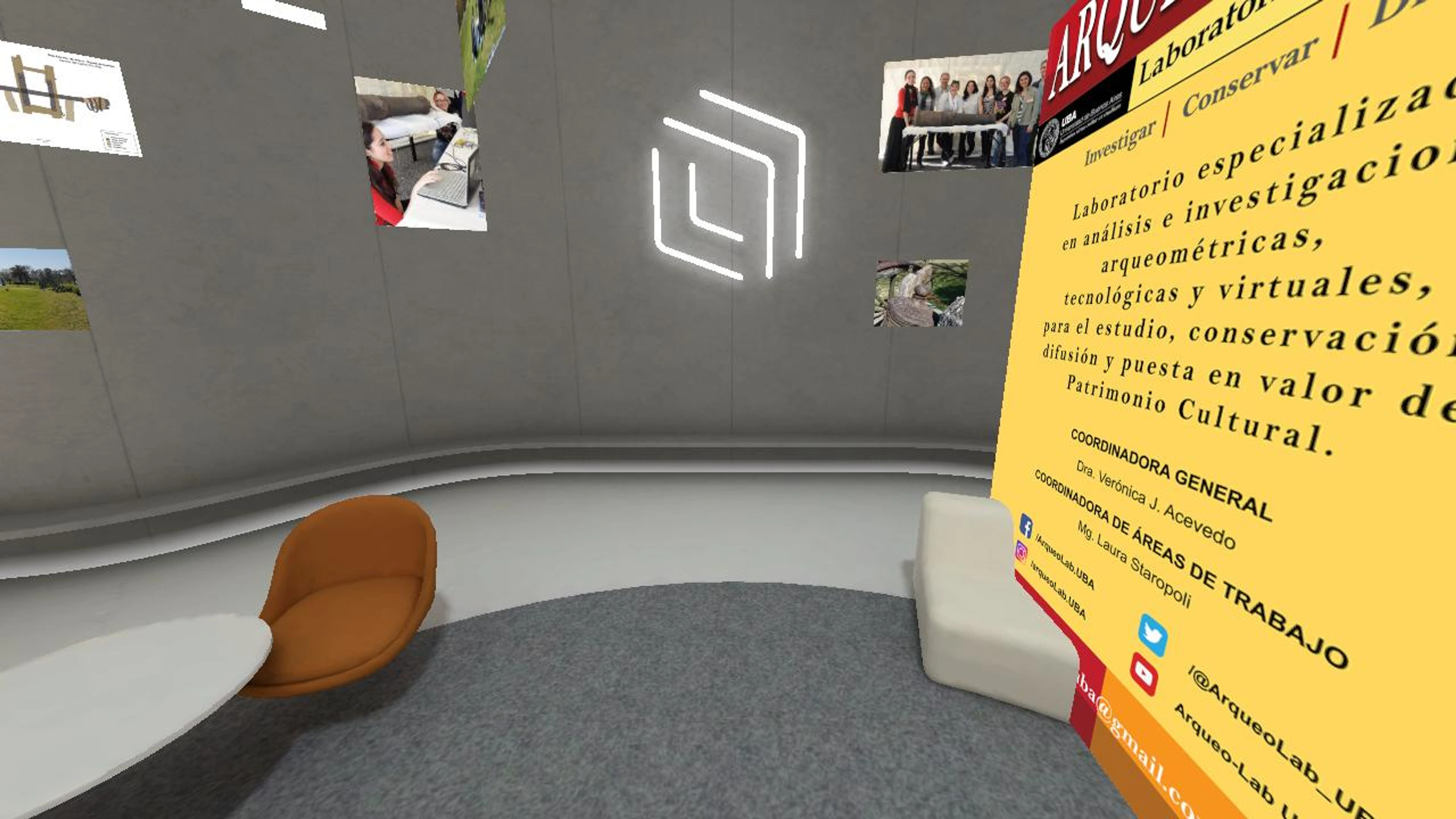 Sala interactiva del proyecto ArqueoLab-UBA