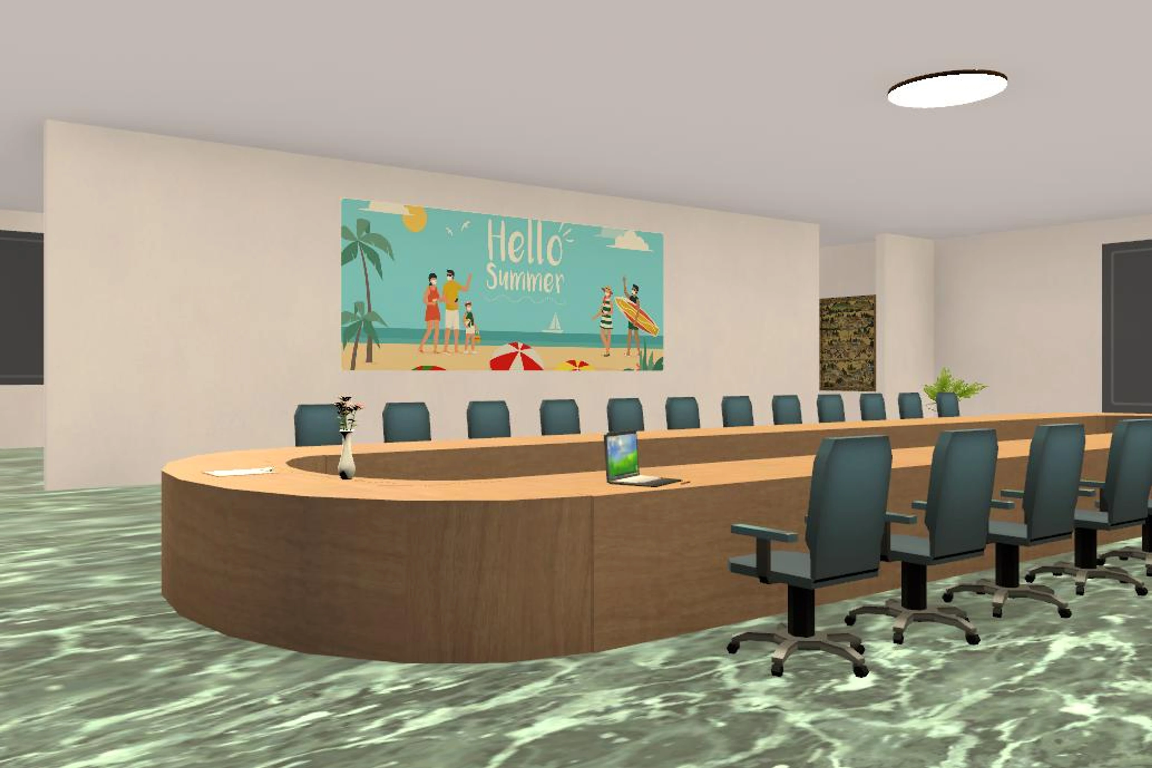 5. Meeting rooms with pool area