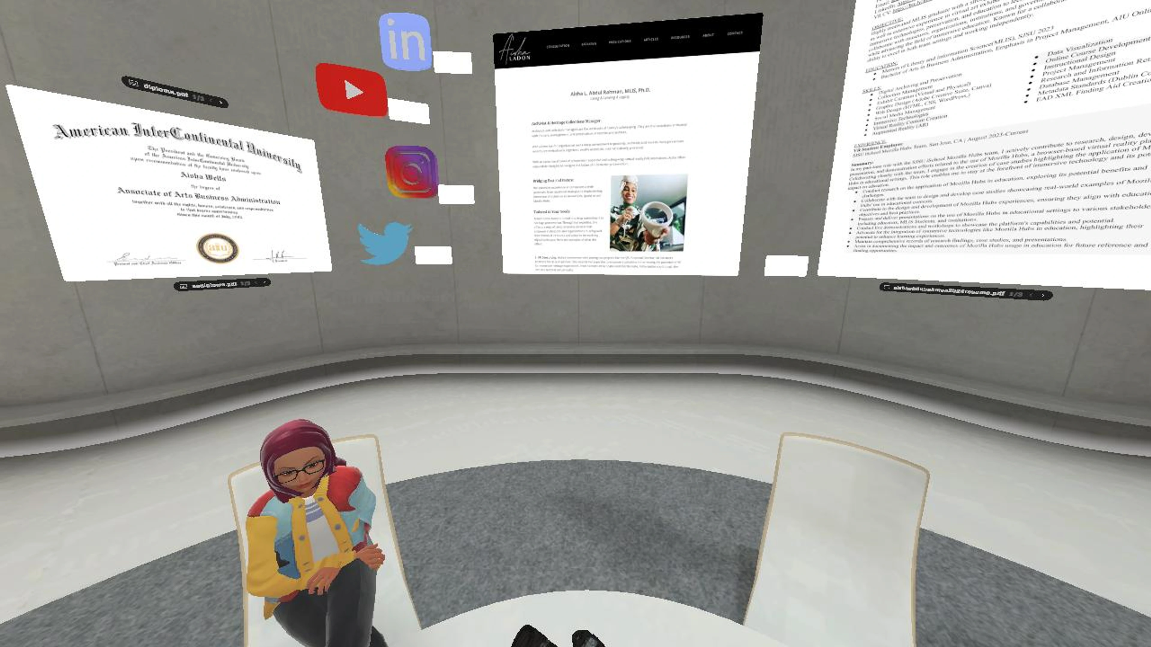 Aisha LaDon Abdul Rahman, MLIS ( Virtual CV)