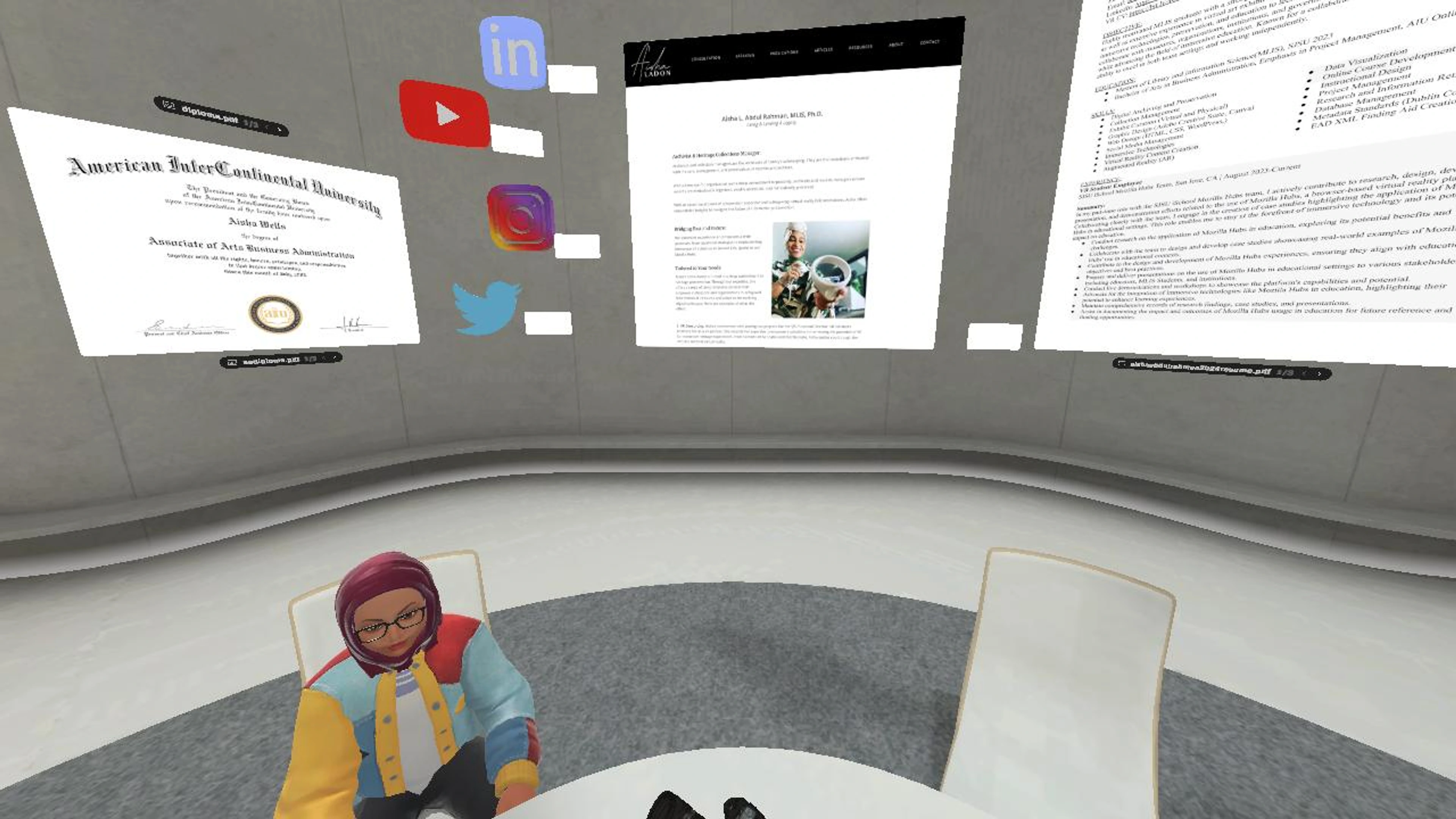 Aisha LaDon Abdul Rahman, MLIS ( Virtual CV)