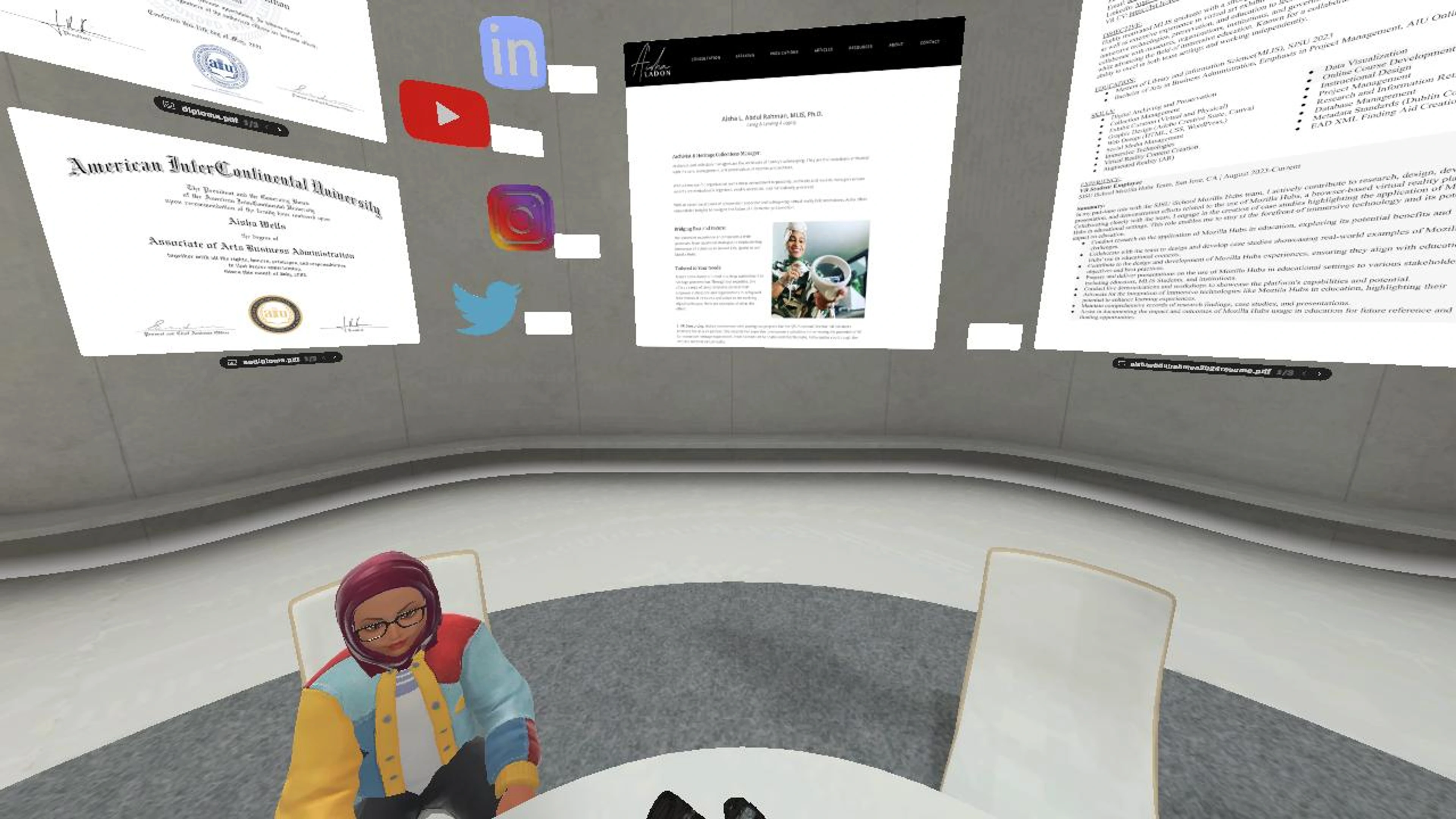 Aisha LaDon Abdul Rahman, MLIS ( Virtual CV)