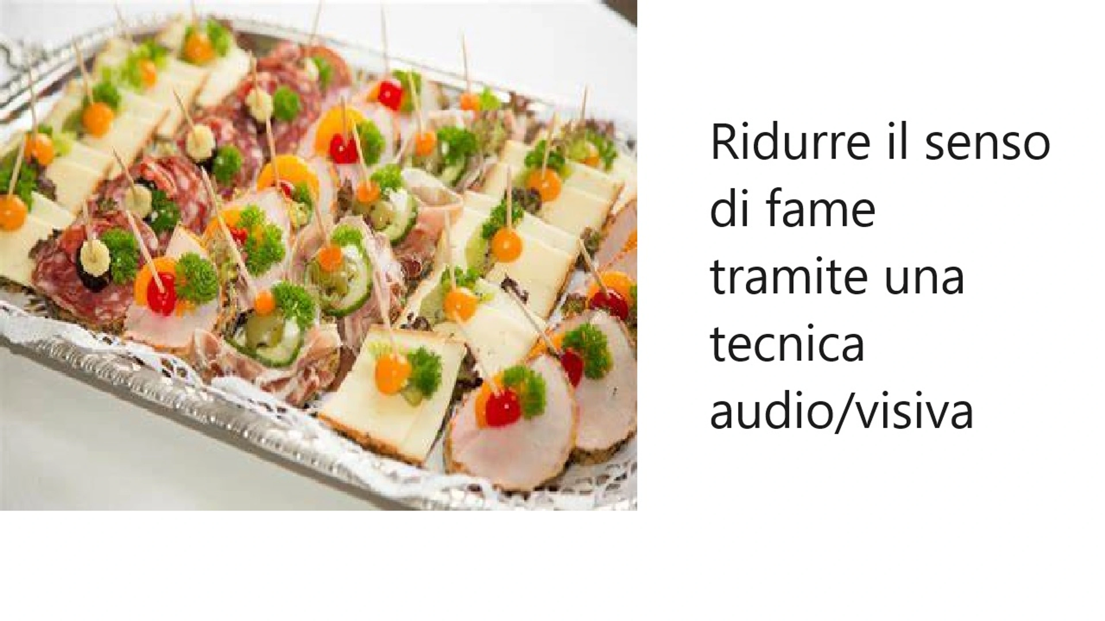 Ridurre il senso di FAME