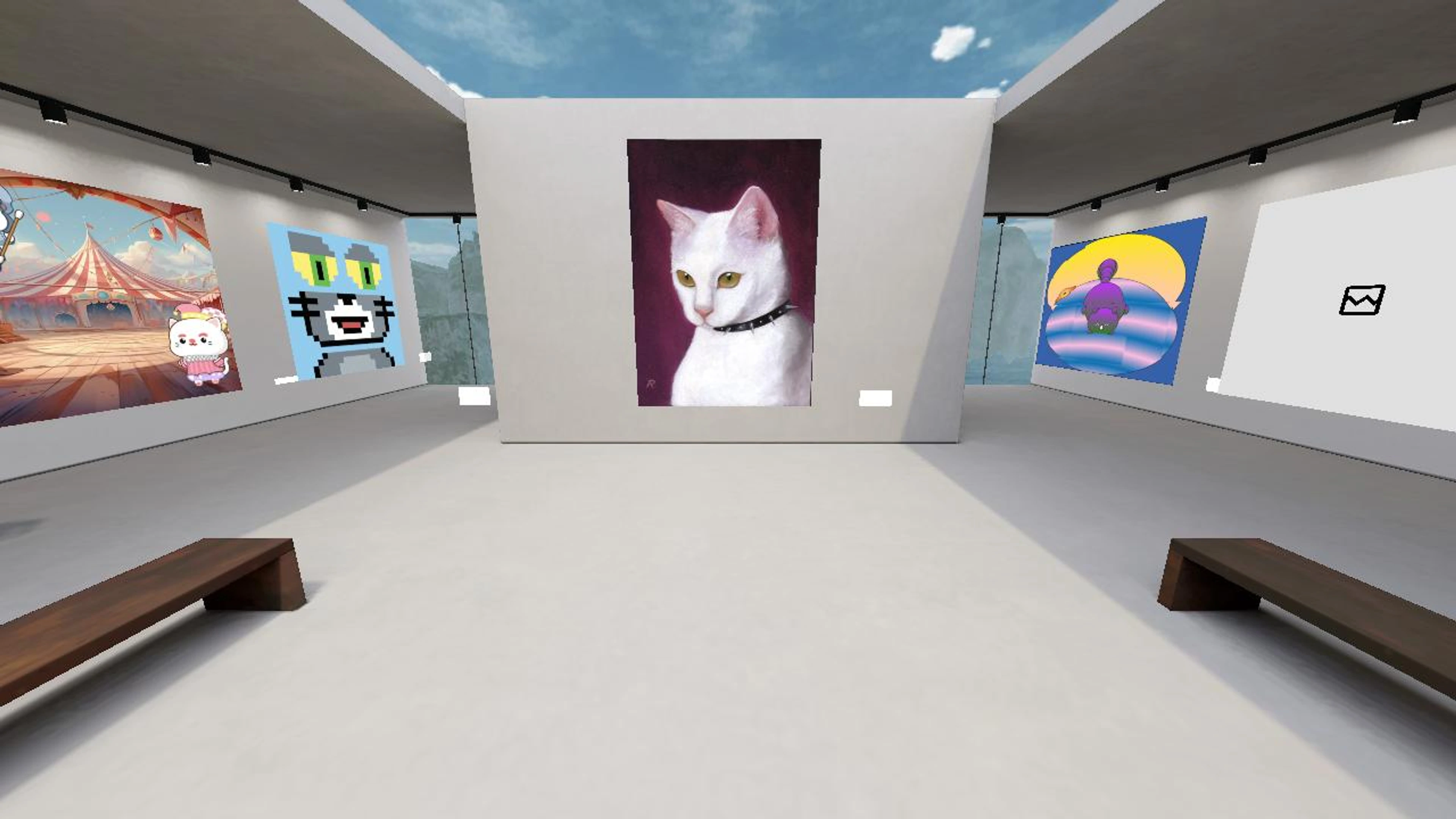 Tongue Rough Like Flint 🐈‍⬛ NFT Cobalt Gallery 4 Cat exhibit