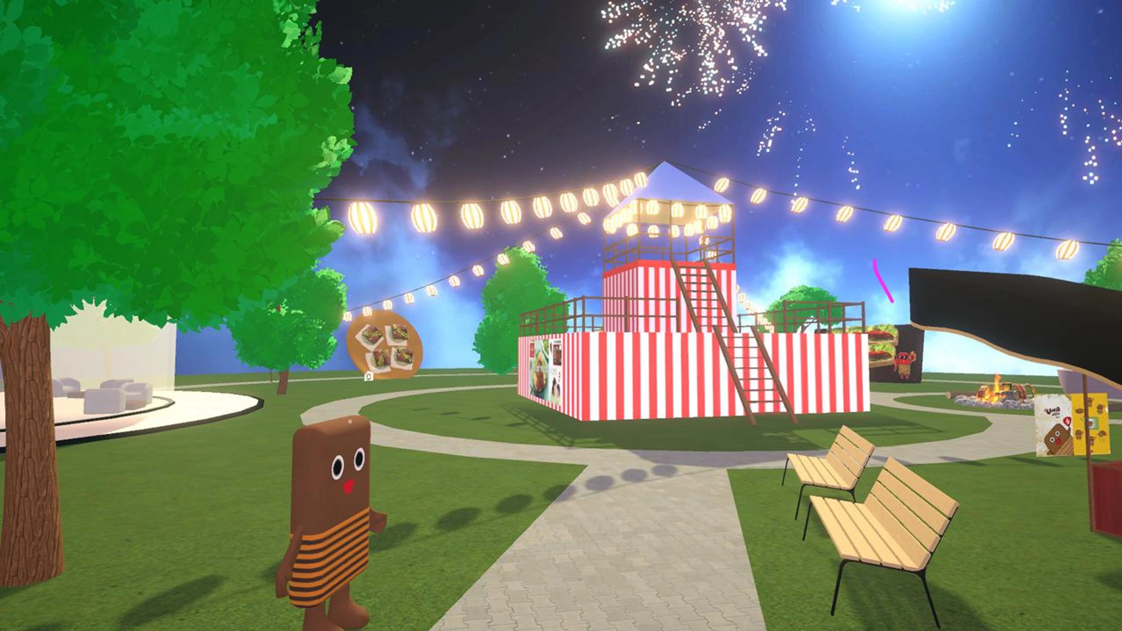 いちまさメタバース『うな次郎ワールド』四季の庭