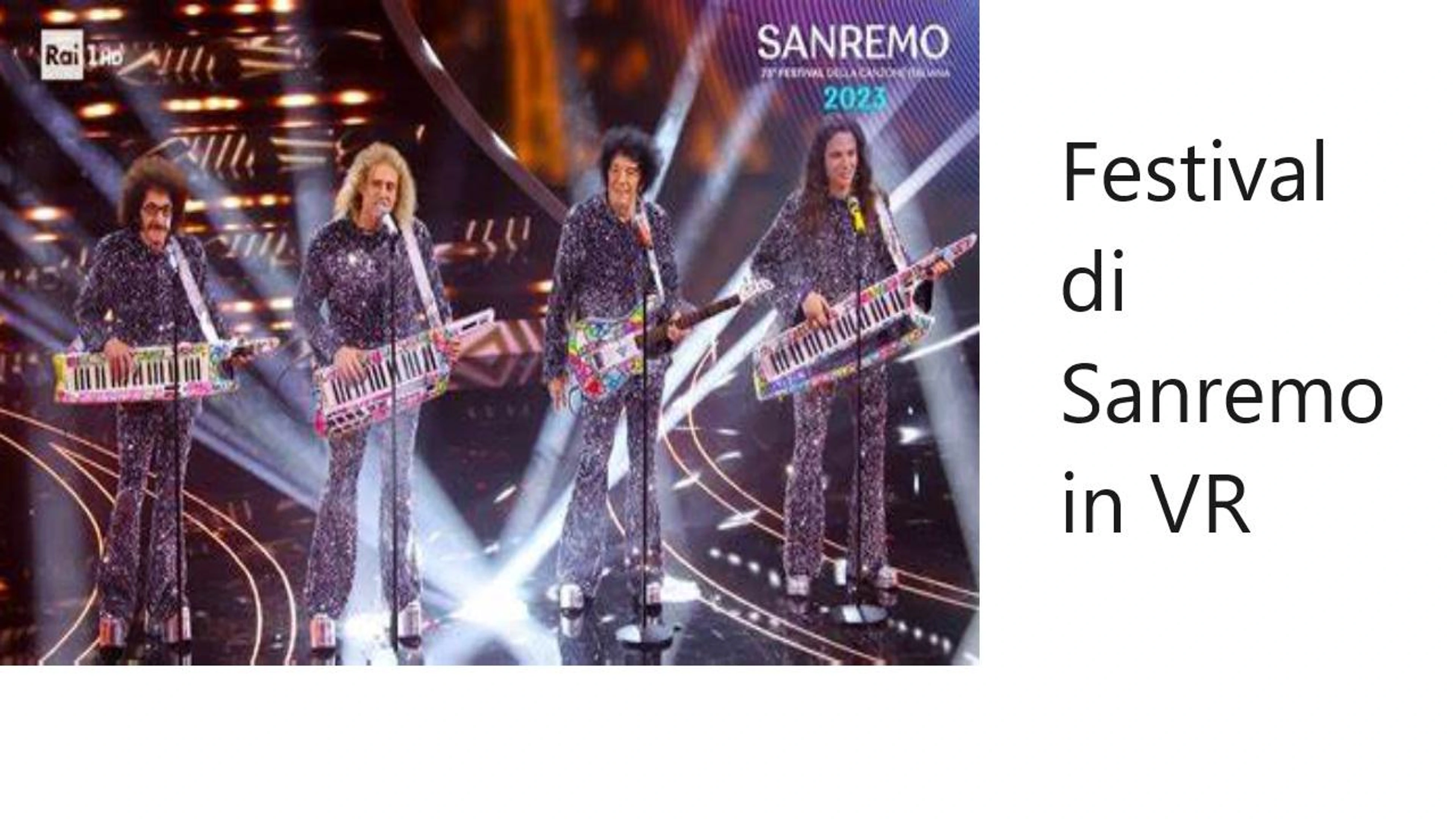 Festival di Sanremo in Realta' virtuale