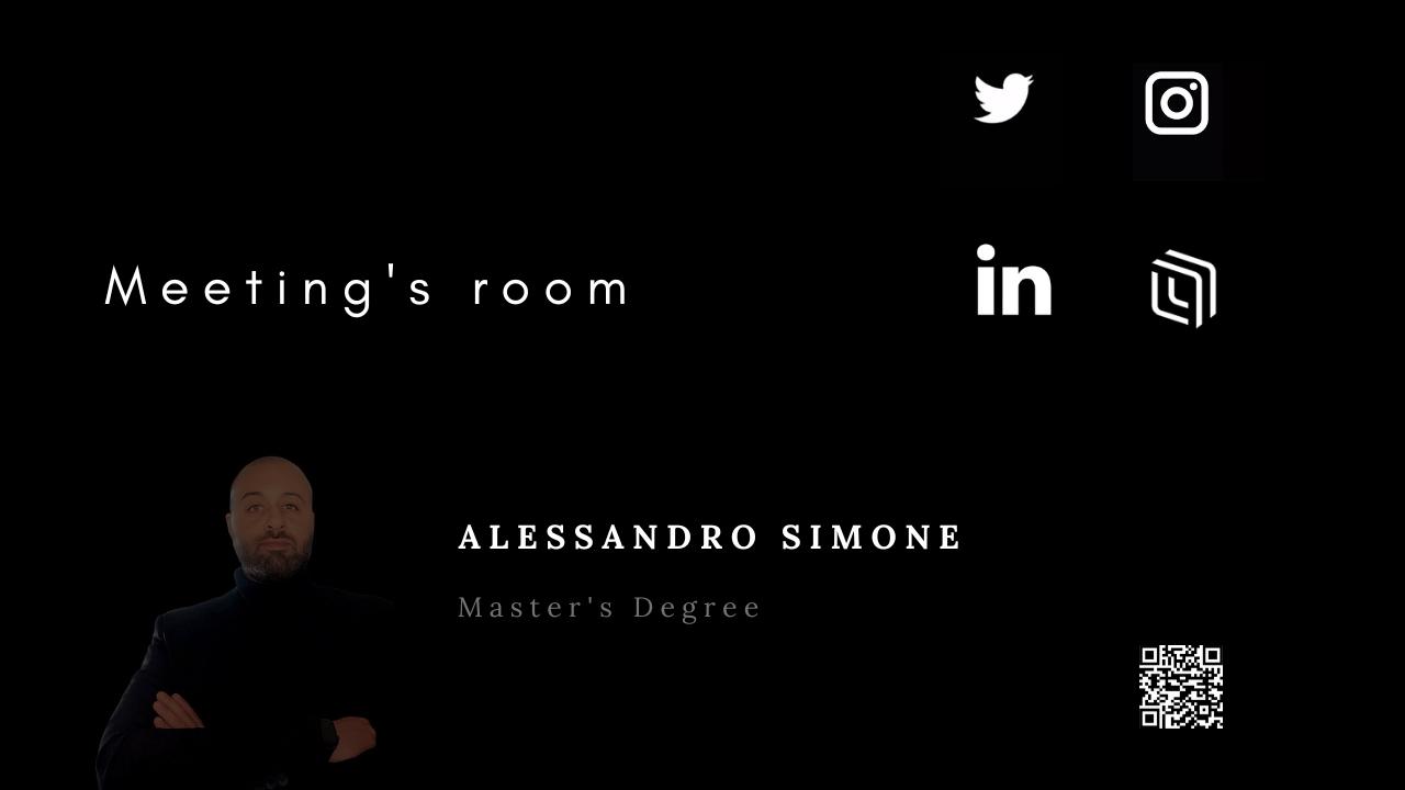 Alessandro Simone - Meeting's room