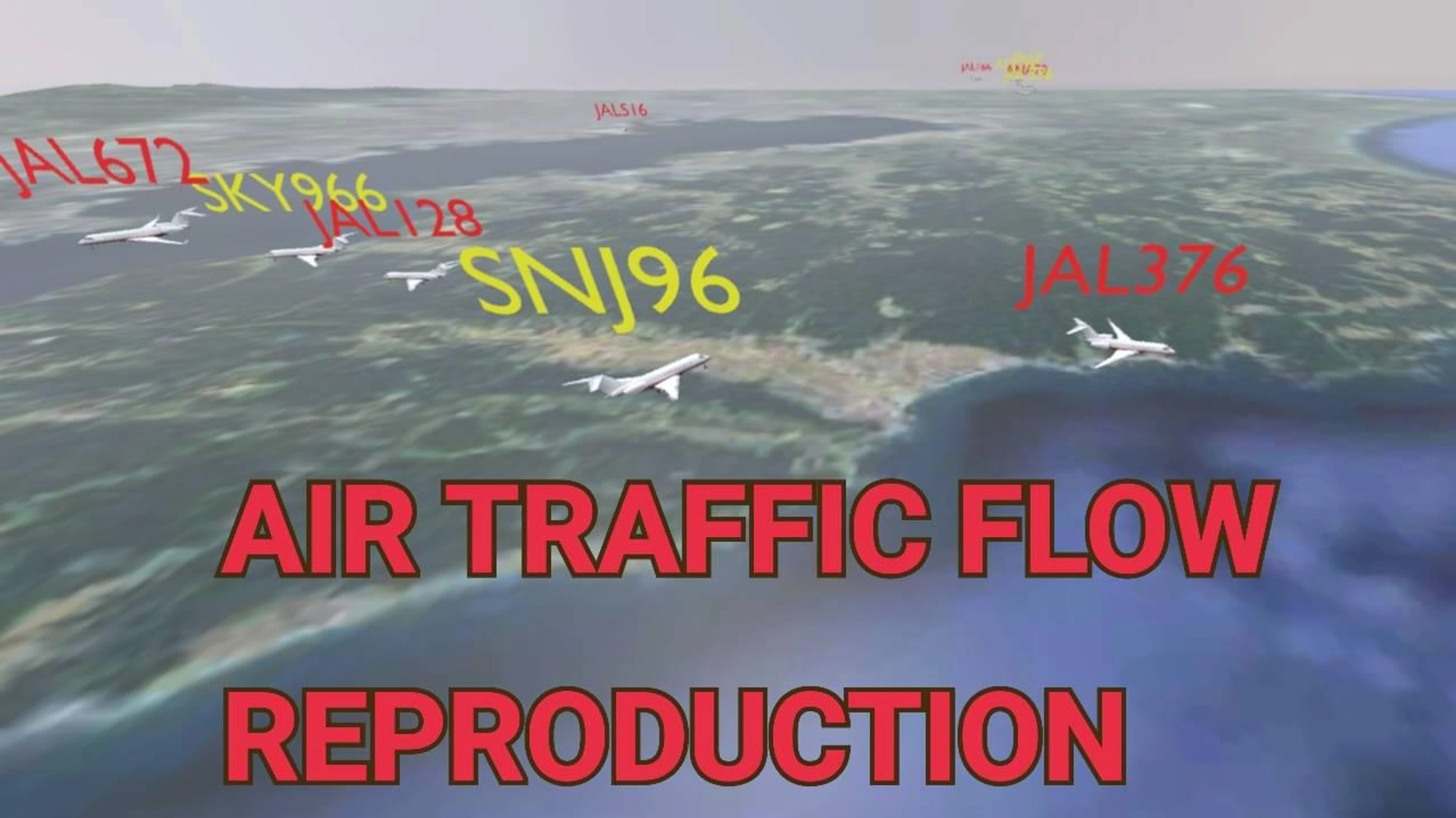air traffic flow reproduction