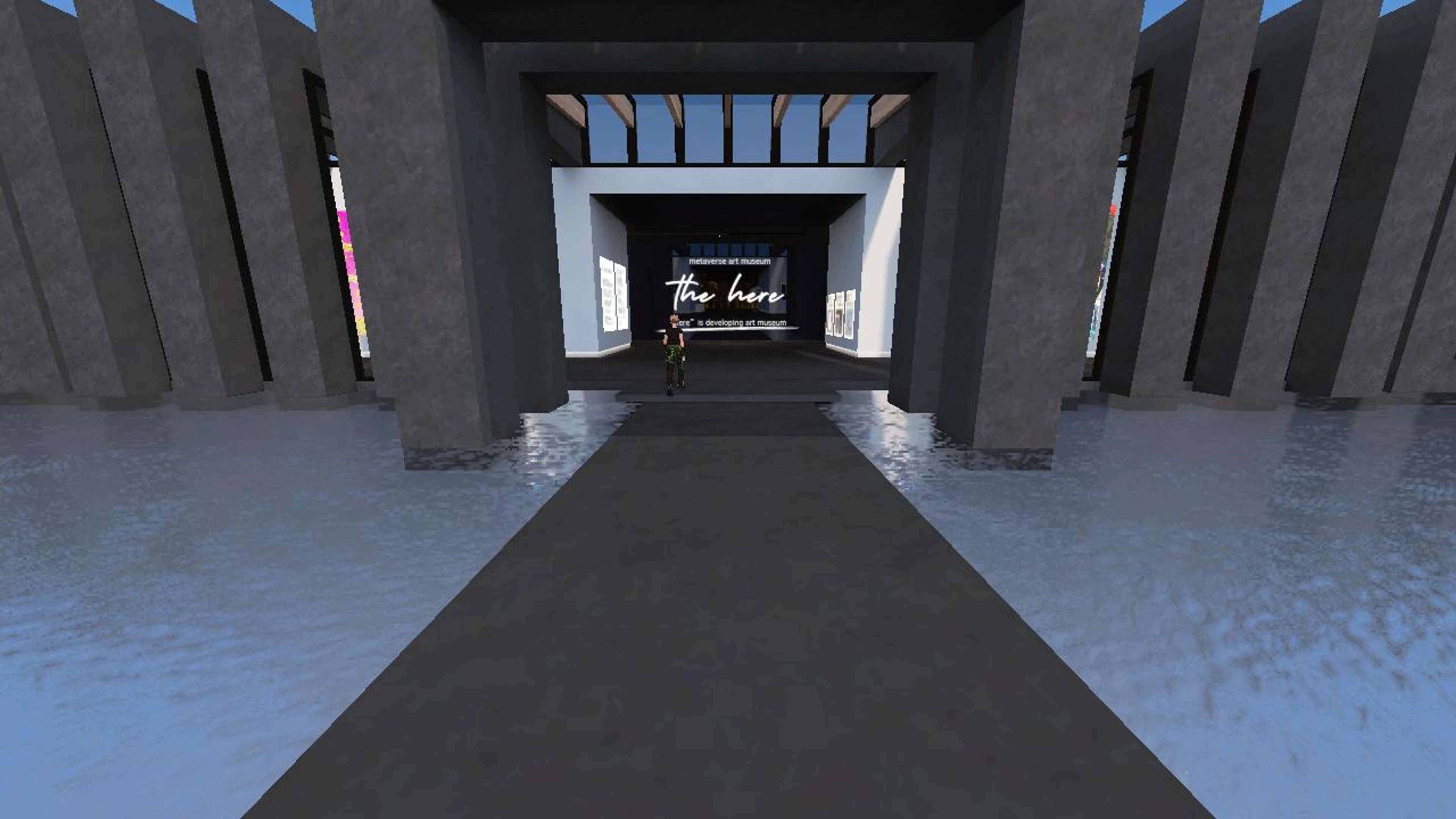 the here-metaverse art museum-Main Area