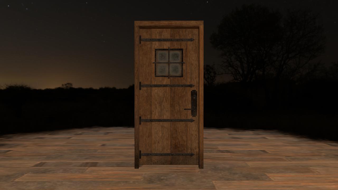 The Shadows Lengthen - Rustic Door