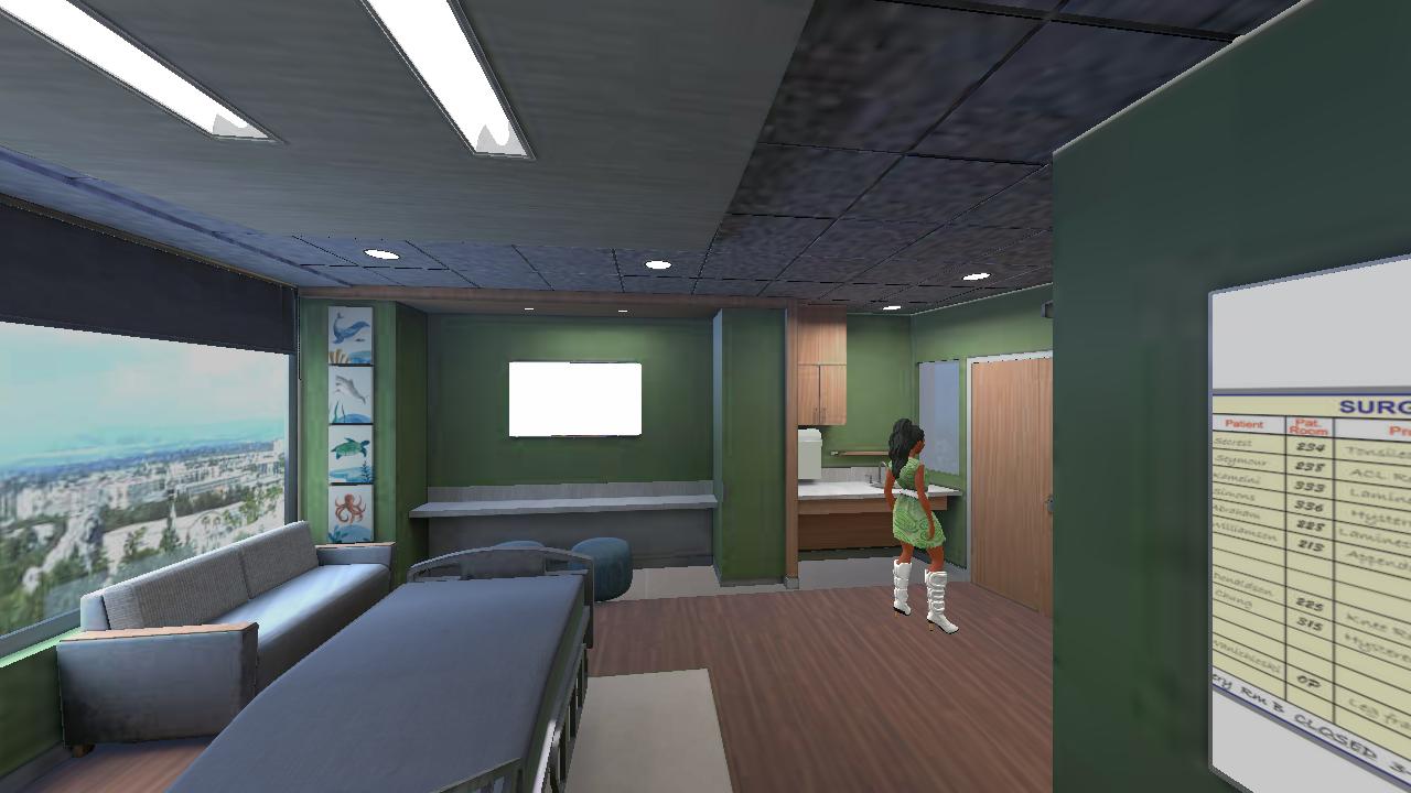 Children's hospital room