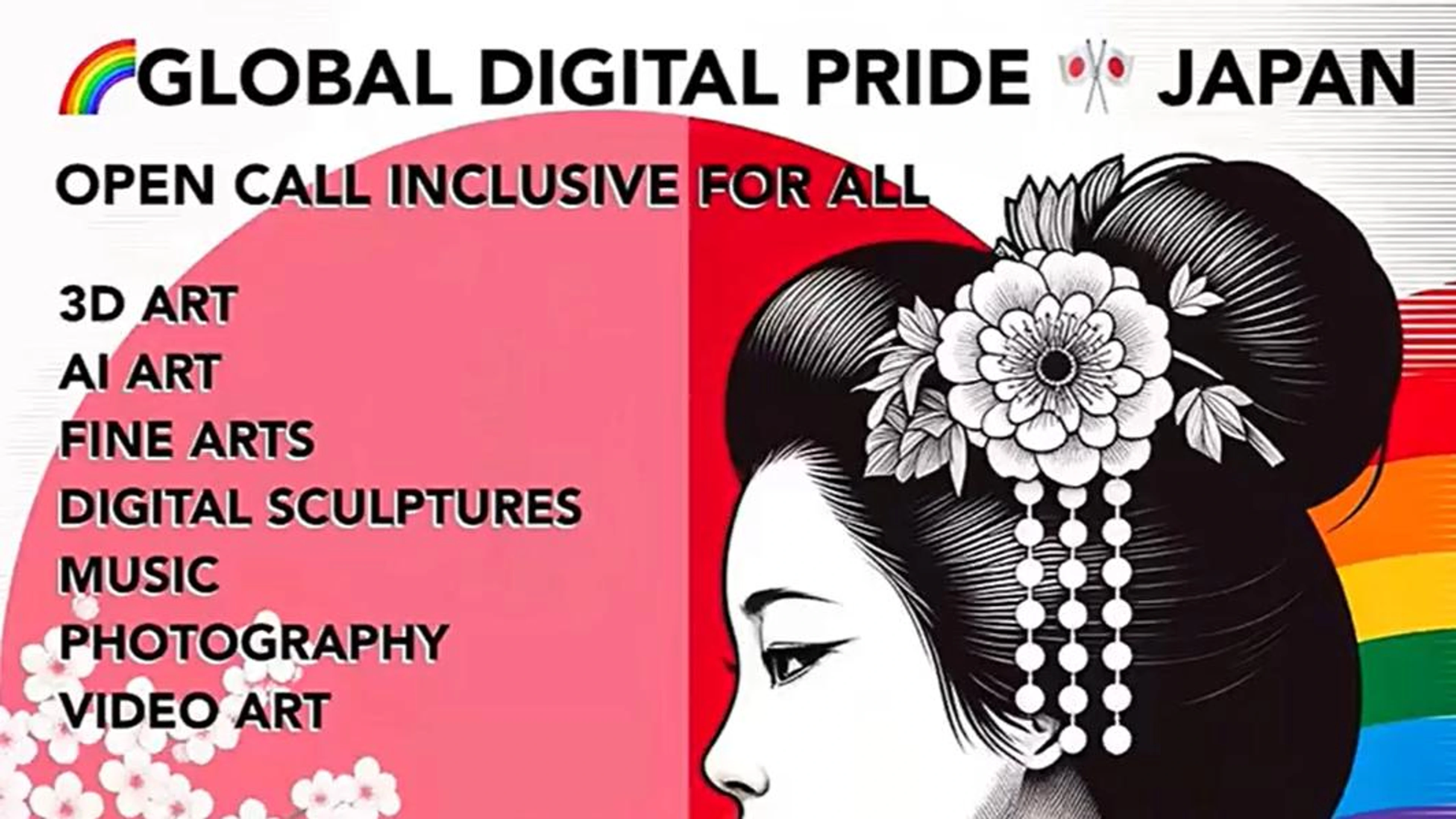 🌈#GlobalDigitalPride🎌Japan 🕊️Open Call for Artists