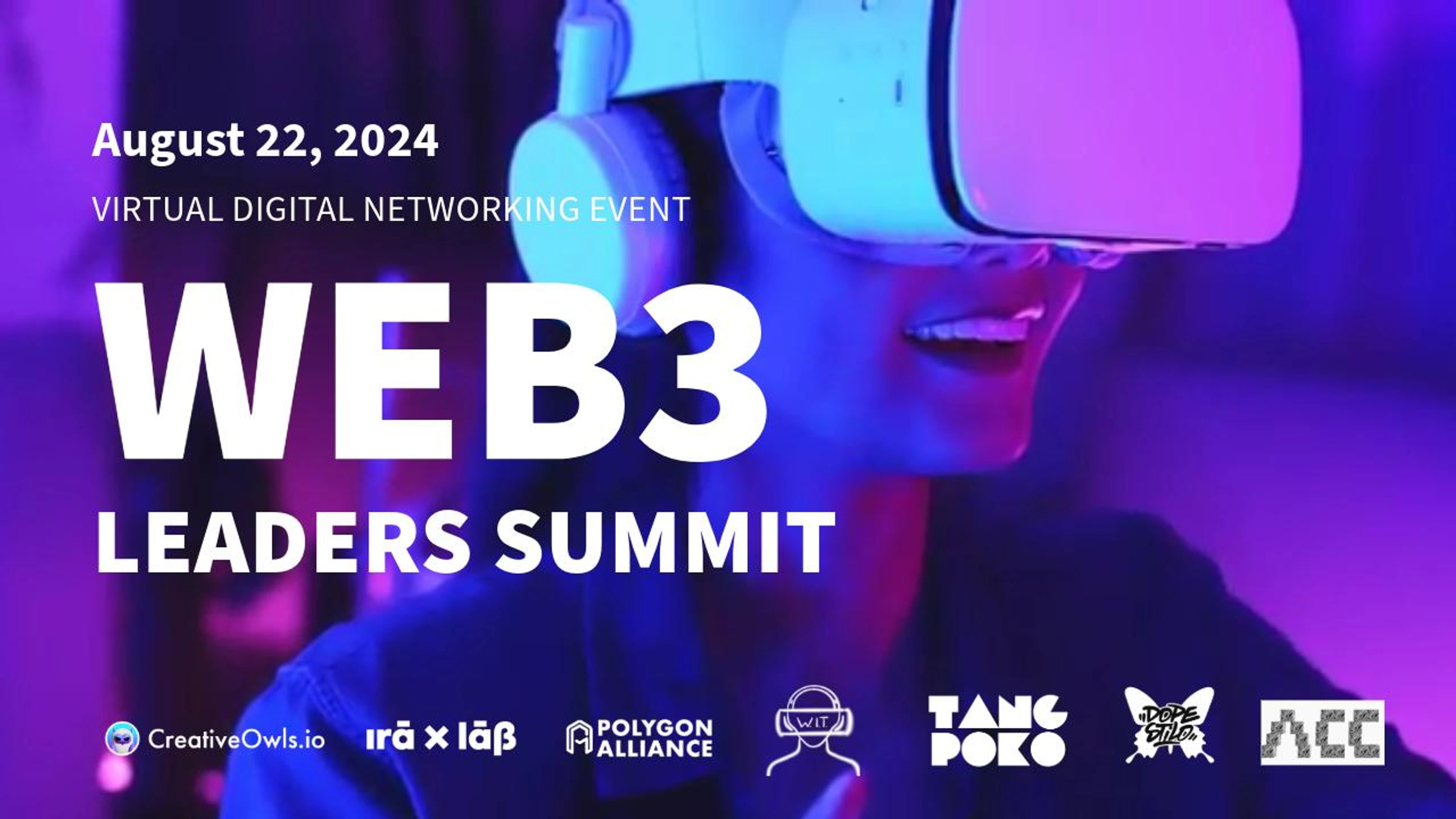 Web3 Leaders Summit | Aug 22nd