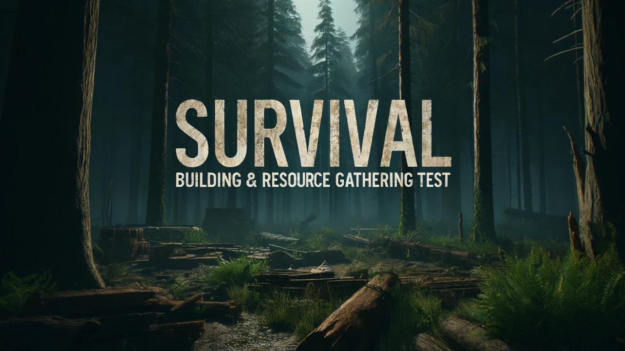 Survival Game : Building & Resource Gathering Test