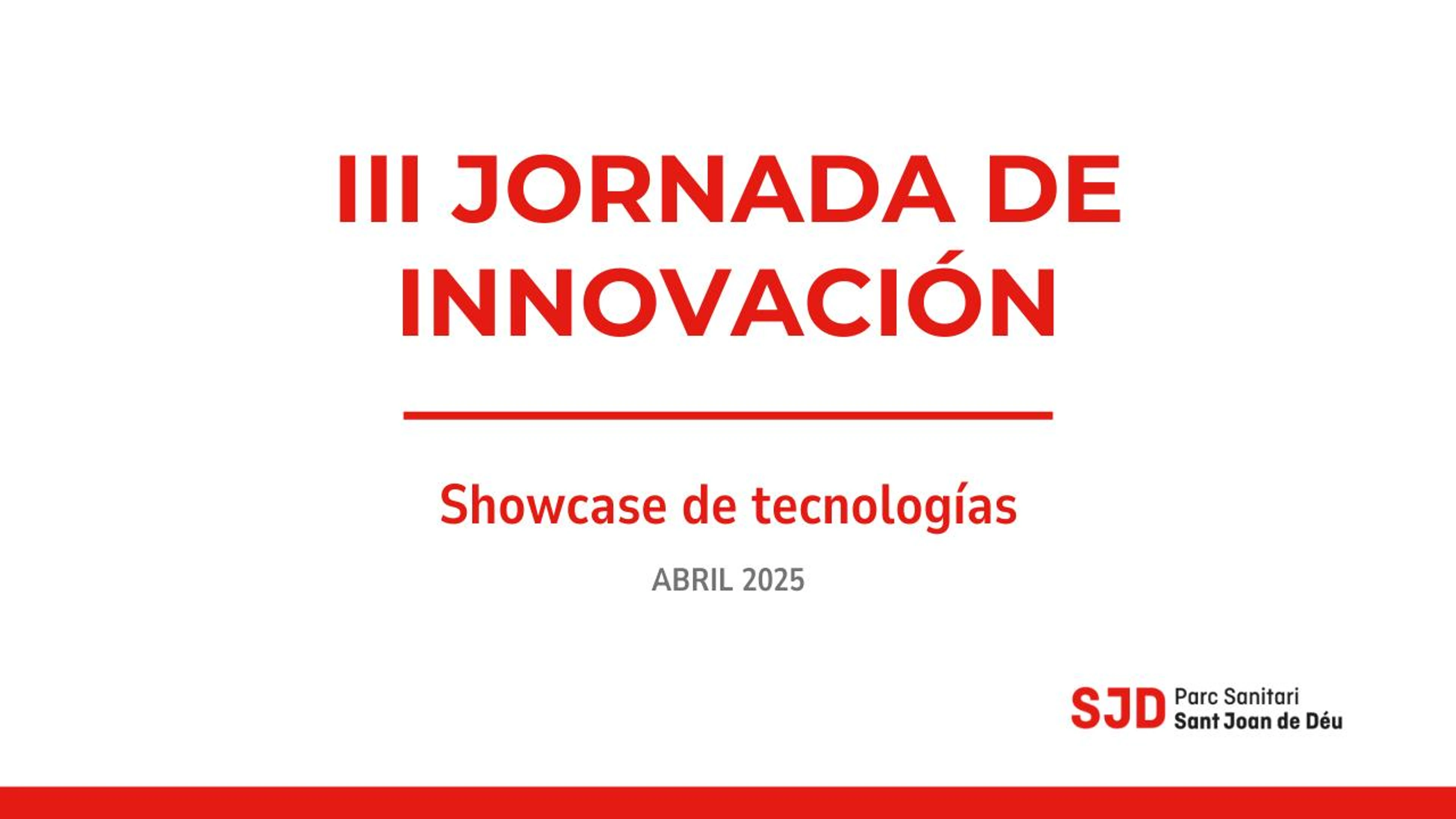 III Jornada de Innovación PSSJD 2025