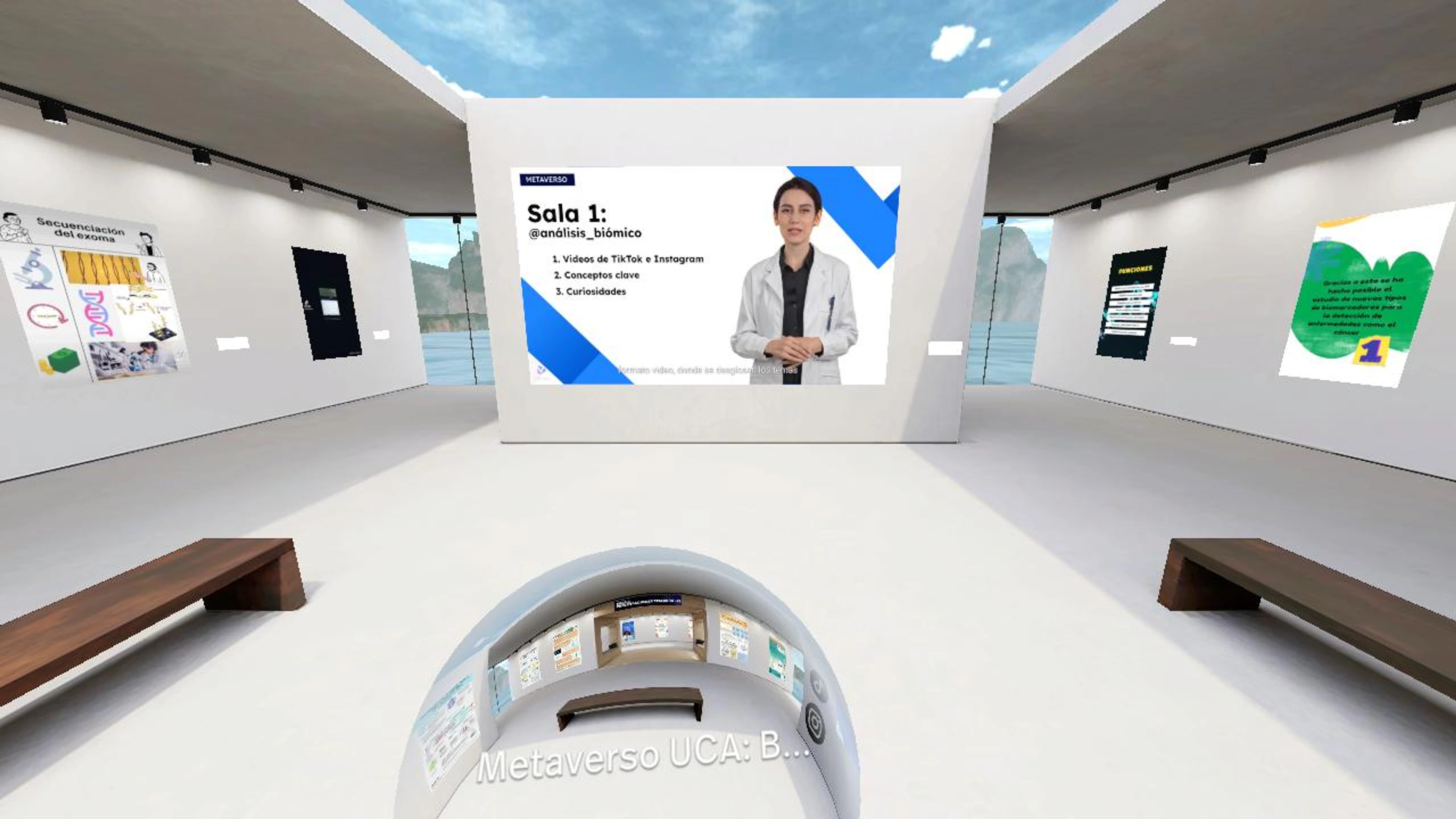 Metaverso UCA: Análisis biómico y bioinformática.