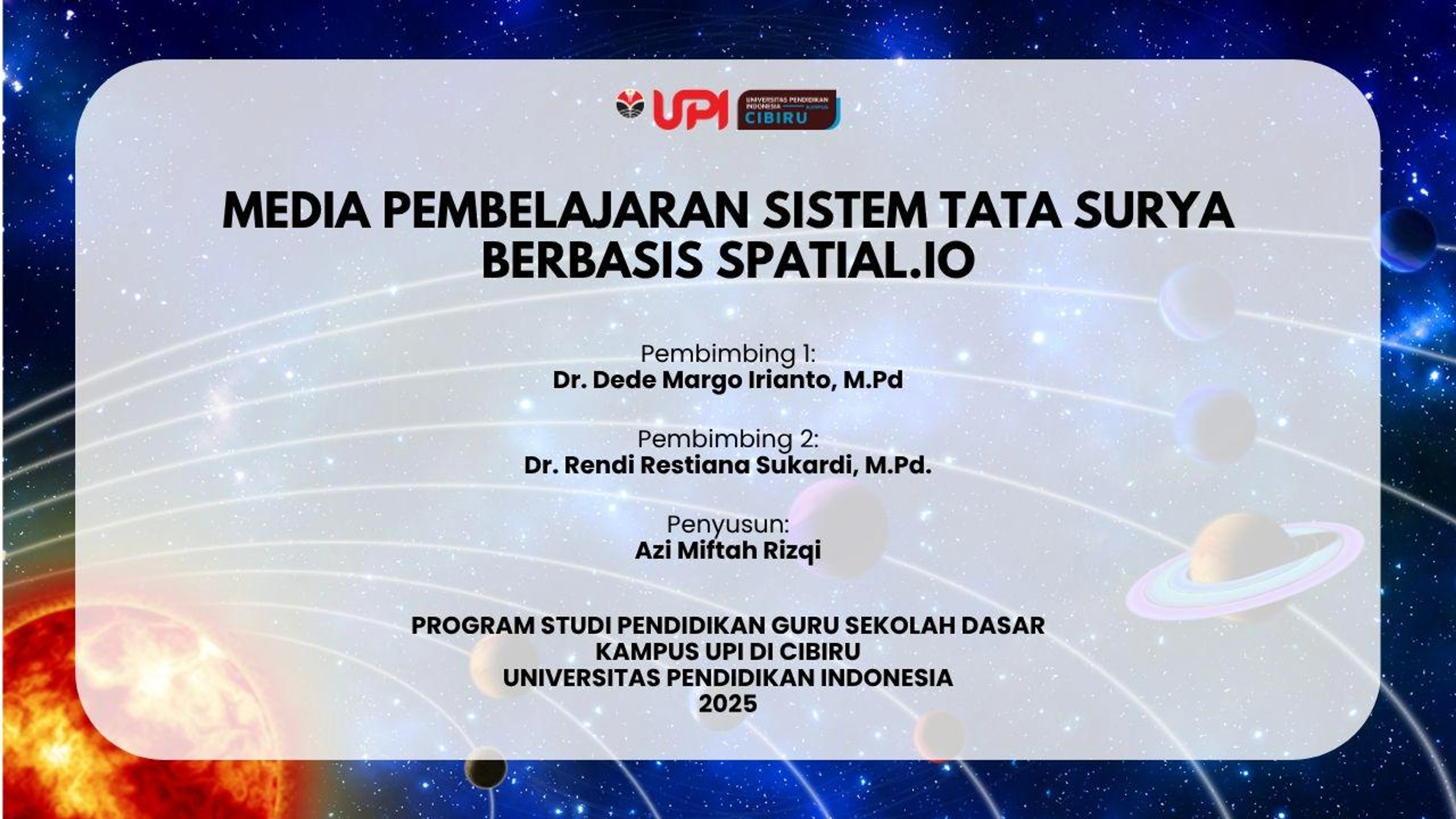 MEDIA PEMBELAJARAN SISTEM TATA SURYA